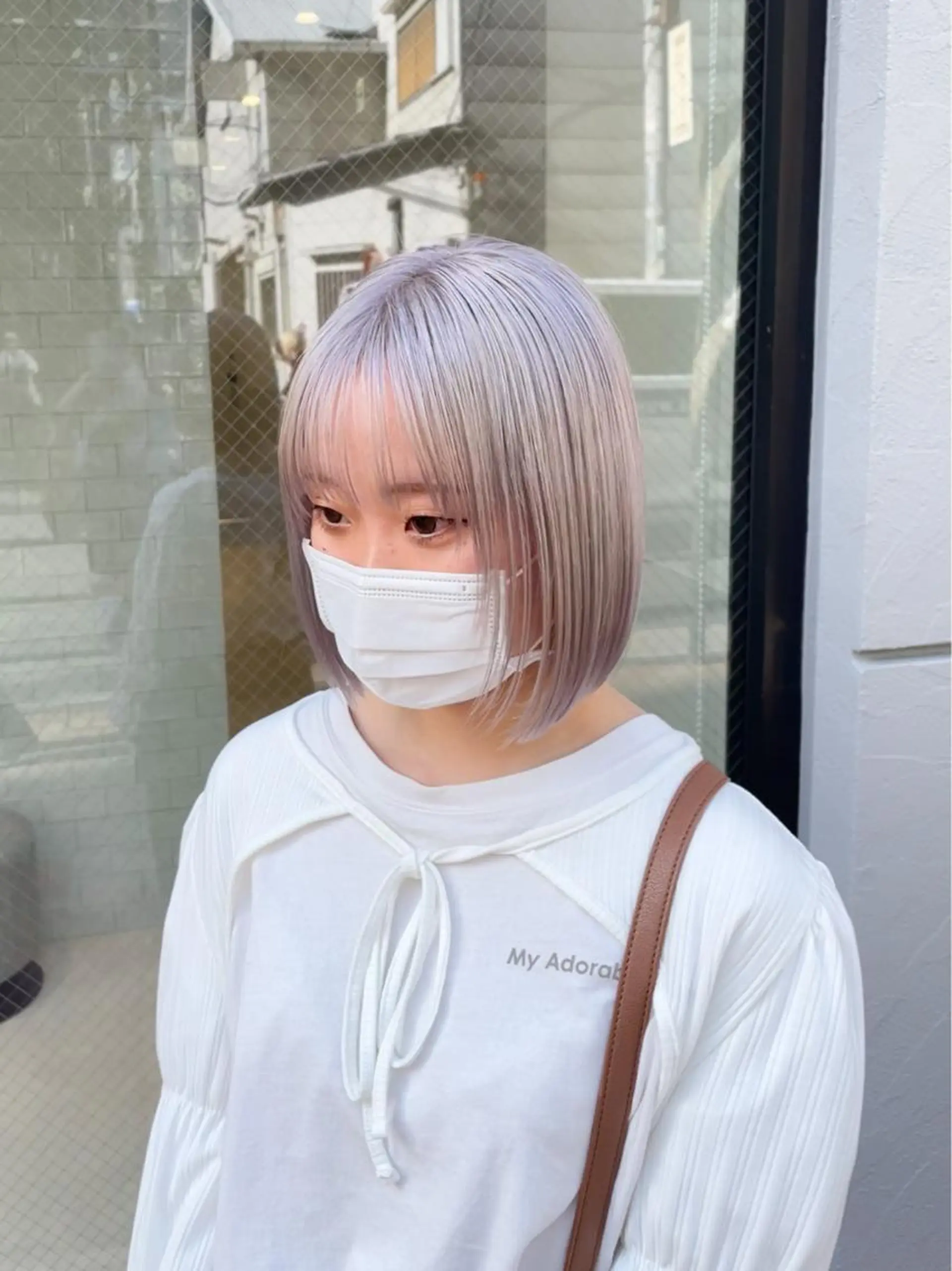 ショート カラー パーマ ヘアアレンジ キッズ ブリーチ ハイライトカラー ハイトーンカラー ハイライト ショートヘア 大人スタイル 太田のヘアスタイル