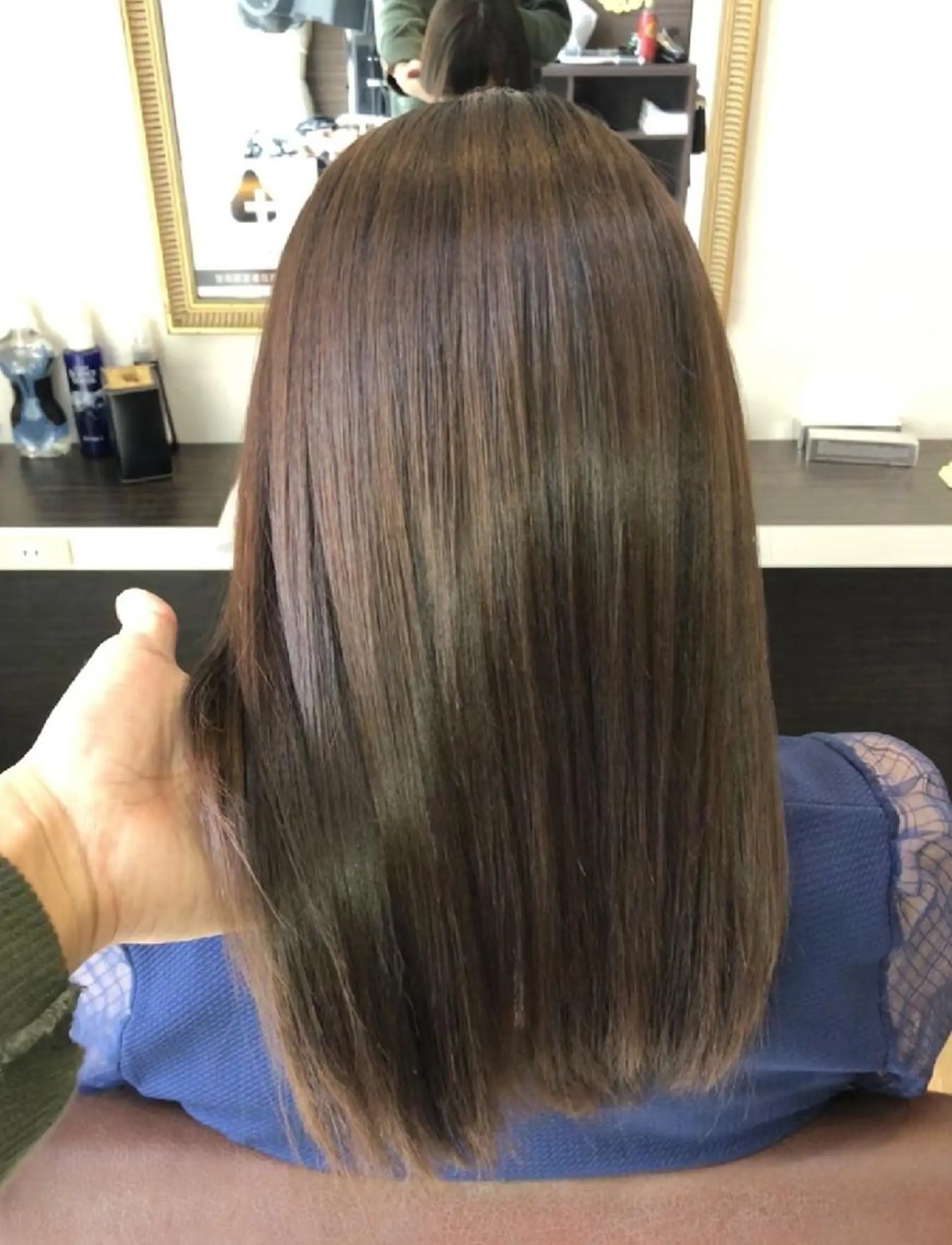 セミロング カラー トリートメント 髪の病院  ルーミールームのヘアスタイル