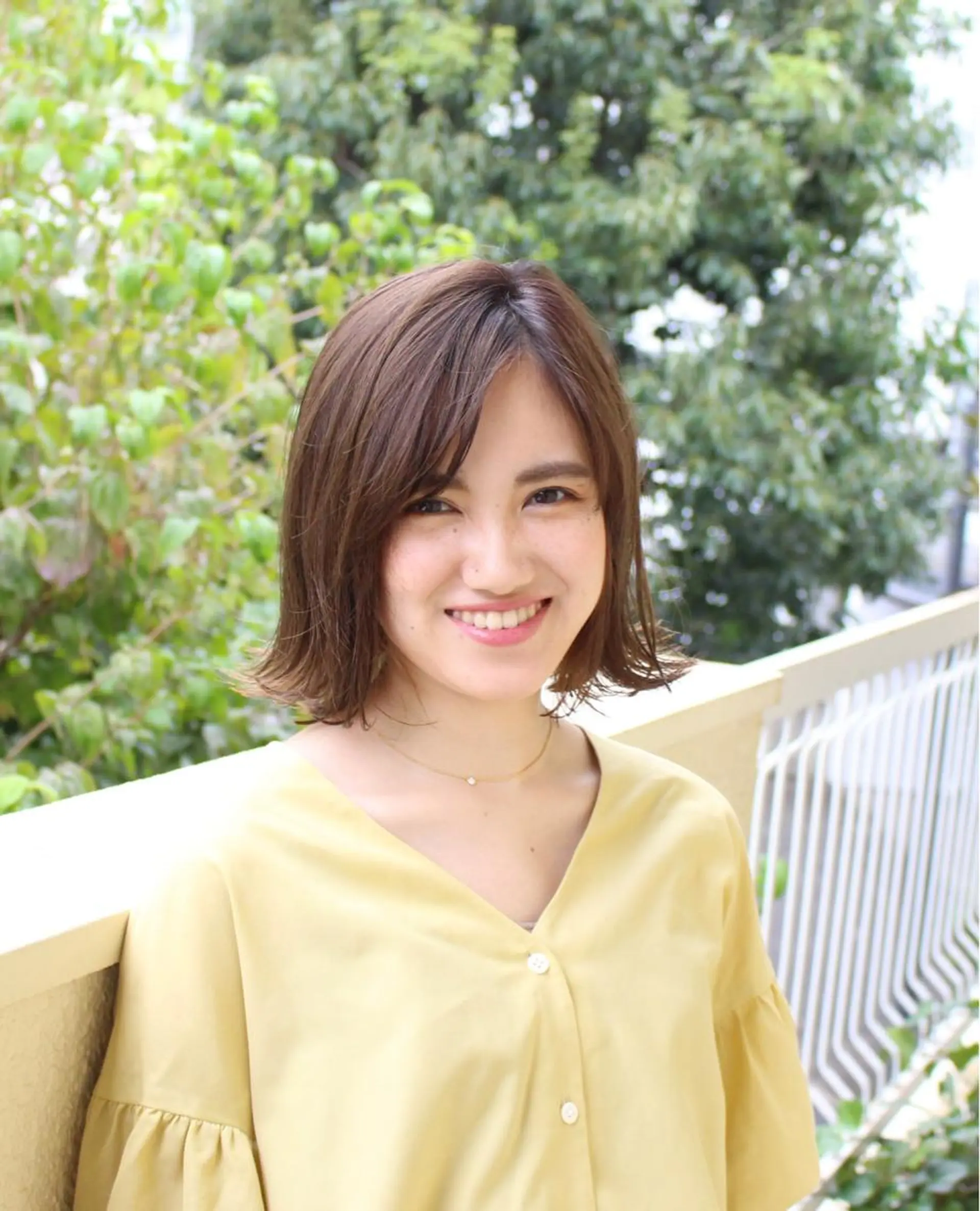 ショート カラー ボブ 外ハネヘア ☕️ベージュカラー 内藤光哉☕️のヘアスタイル