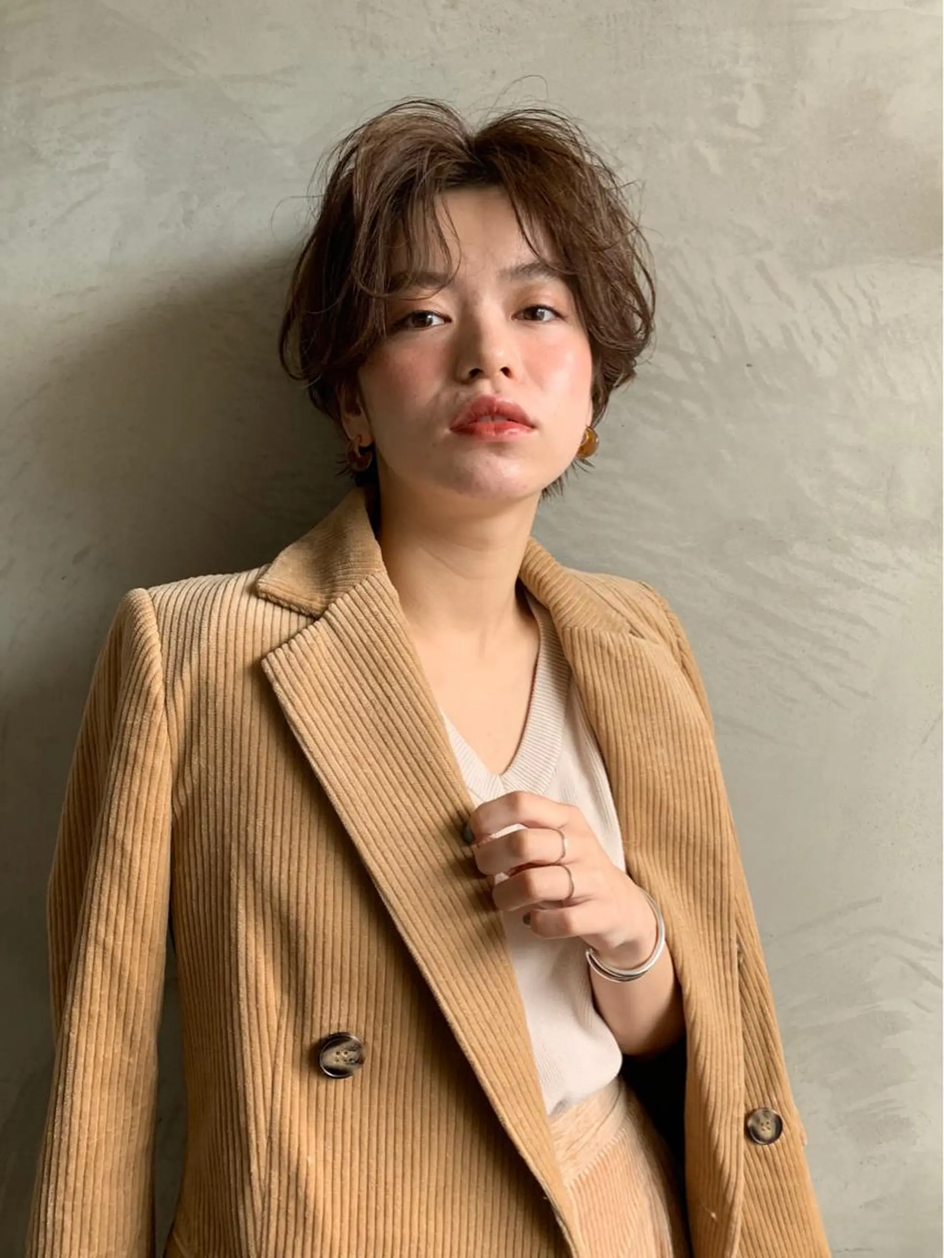 ショート カラー ショートヘア ヘアカラー トリートメント 山下 千明のヘアスタイル