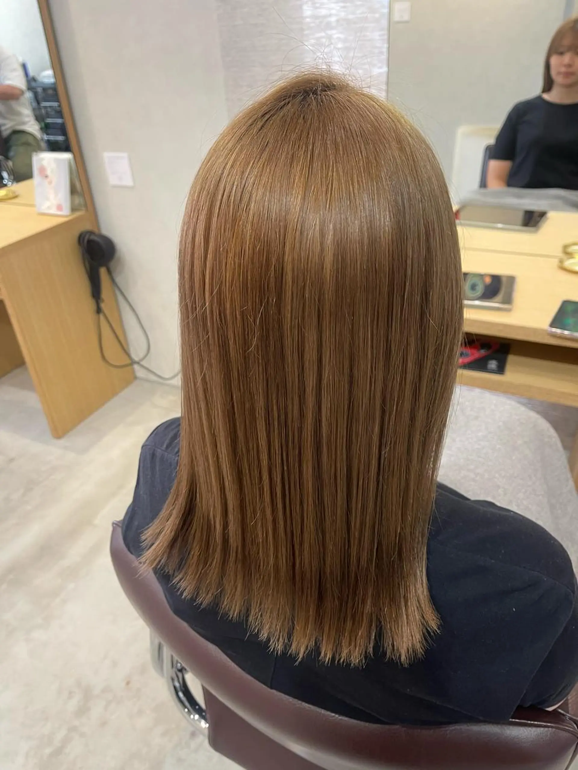 ミディアム 酸性ストレート ARCHE 心斎橋 常塚のヘアスタイル