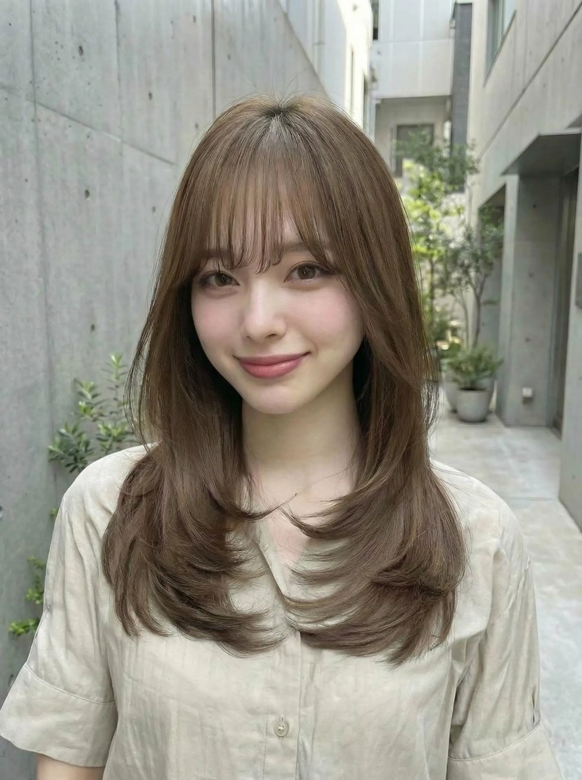 ロング ✨ブリーチなし× 髪質改善⚡新宿駅近のヘアスタイル