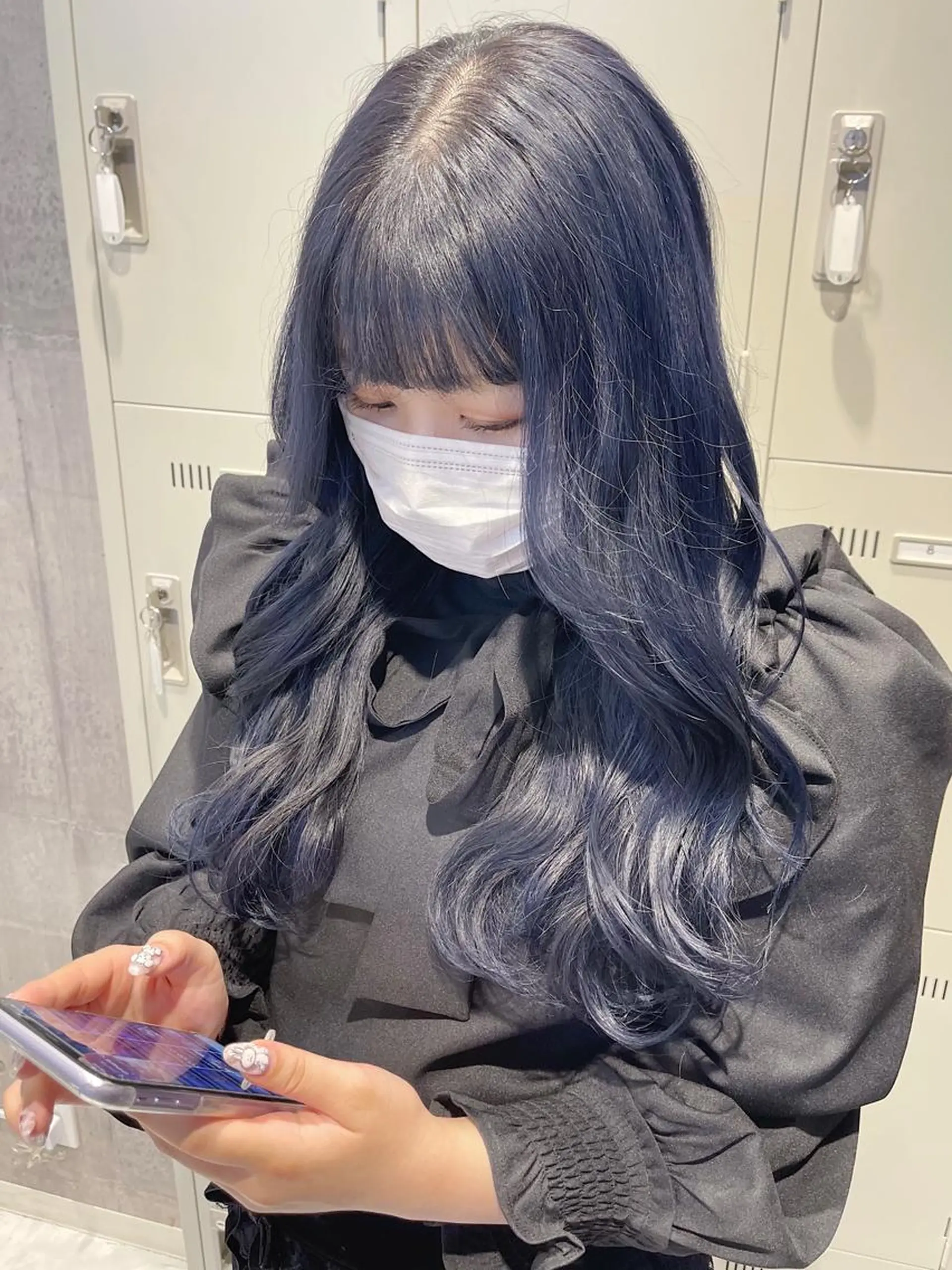 ロング カラー ヘアアレンジ アッシュ アッシュグレー アッシュグレージュ バレイヤージュ ミストバング カット 縮毛矯正 トリートメント 似合わせヘア💎 Ÿutóのヘアスタイル