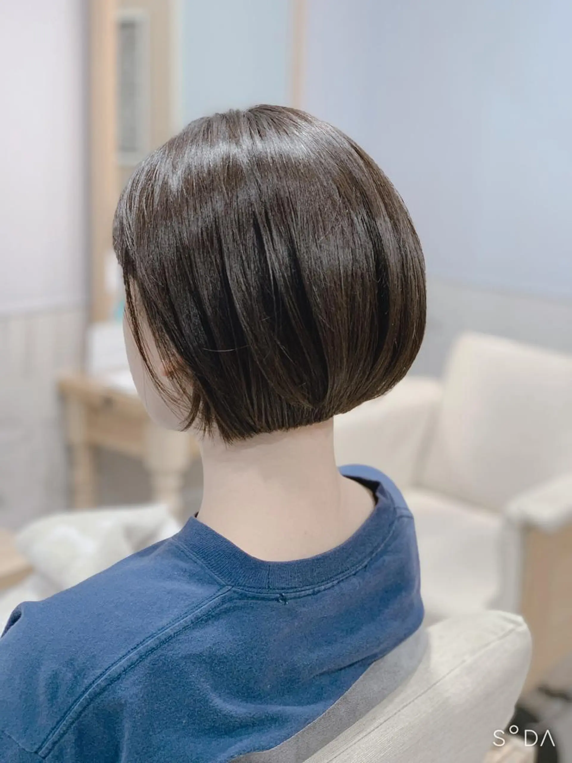 ショート カラー カット ヘアカラー トリートメント 馬場智哉 白髪ぼかしハイライトのヘアスタイル