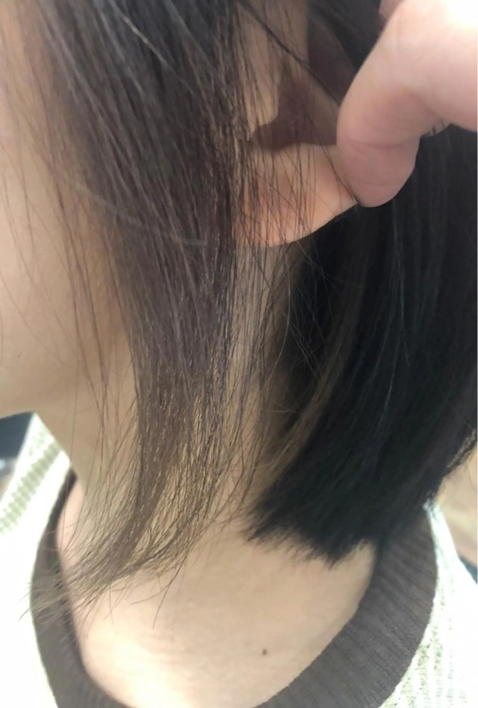 ミディアム カラー 黒髪 ブリーチ ヘアカラー 吉川 茉由子のマツエク・マツパデザイン