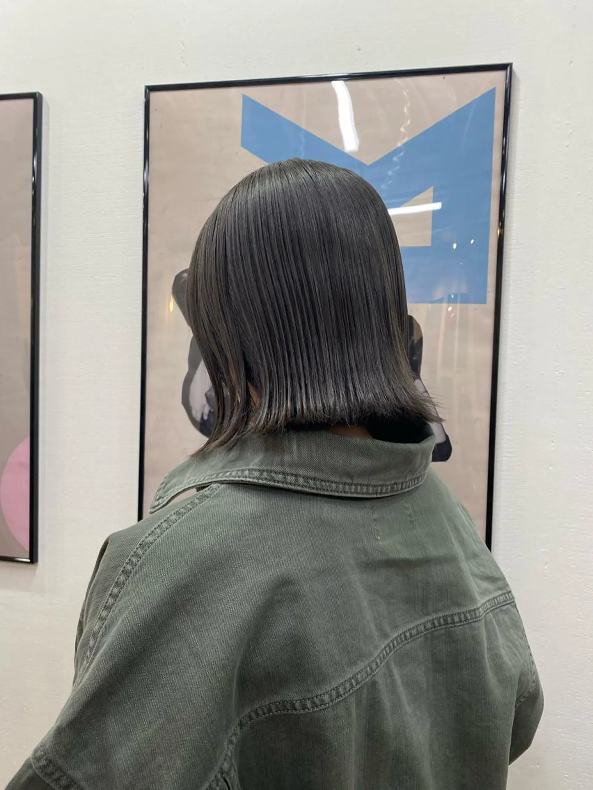 ショート カラー アッシュ ブリーチ 透明感カラー 暖色カラー/天神/ ヘイマサクラのヘアスタイル