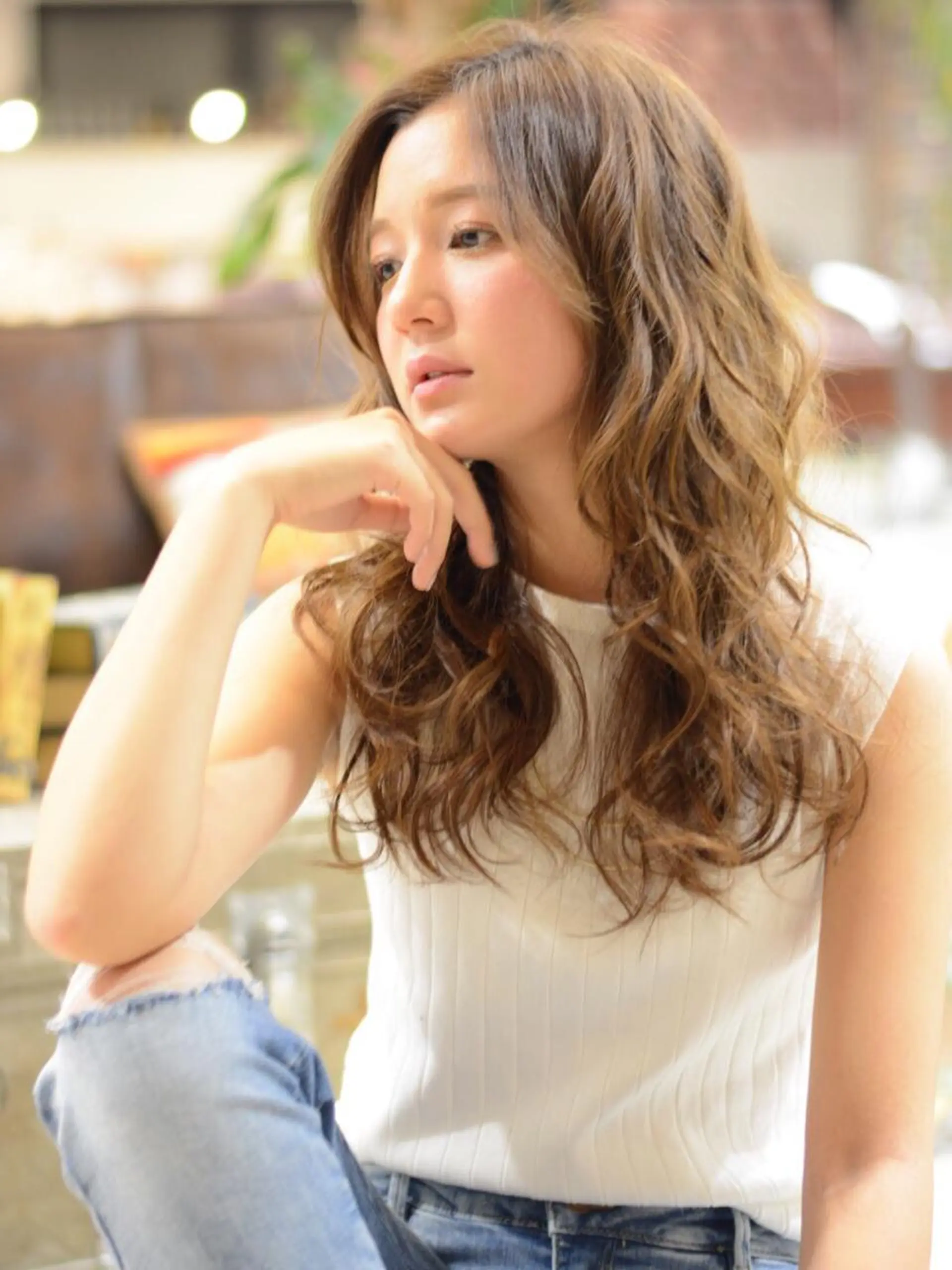 ロング カラー パーマ ヘアアレンジ メンズ Forest. -髪質改善-のヘアスタイル