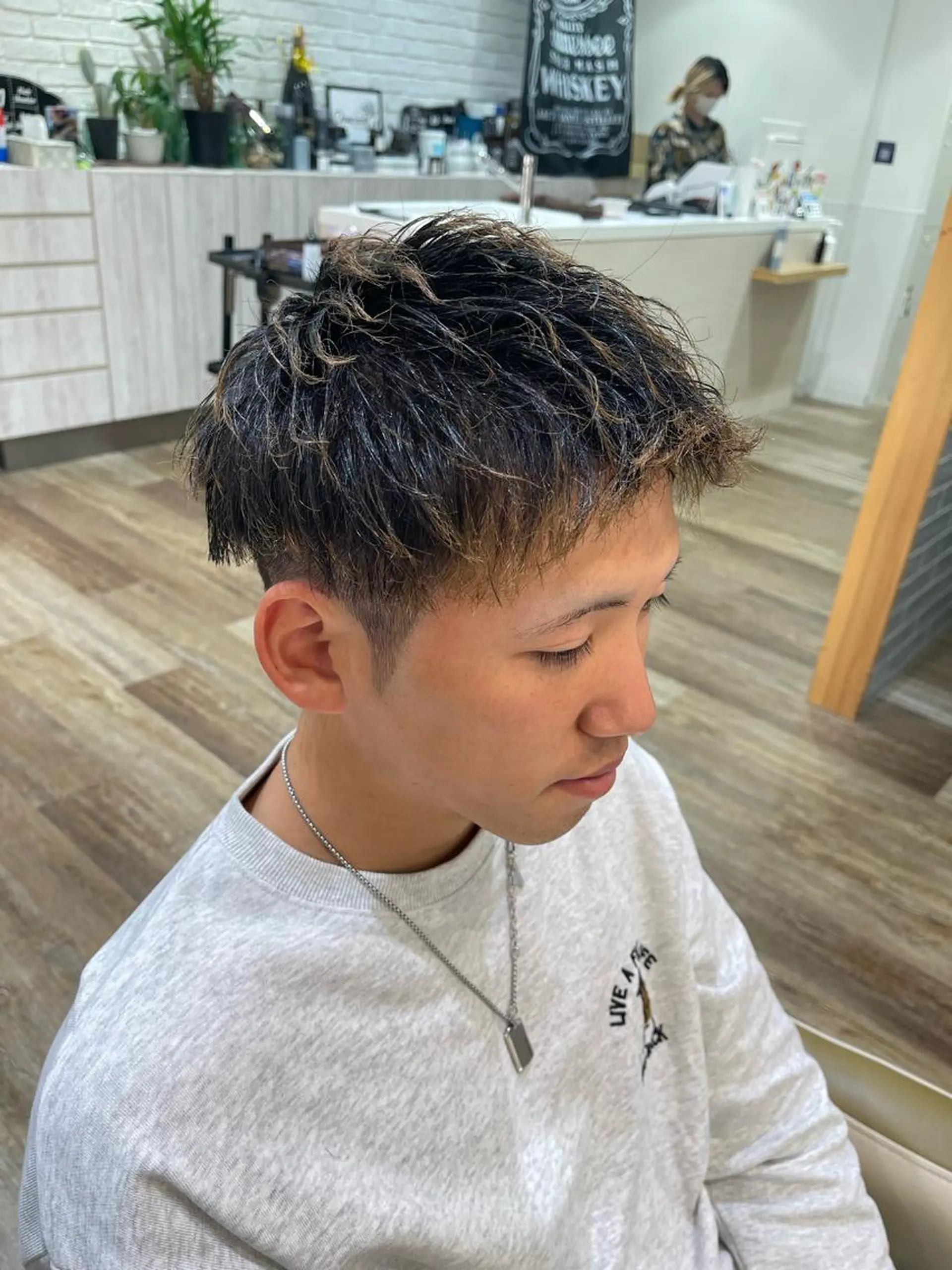 ショート メンズ カット メンズパーマ 北原寿樹のヘアスタイル