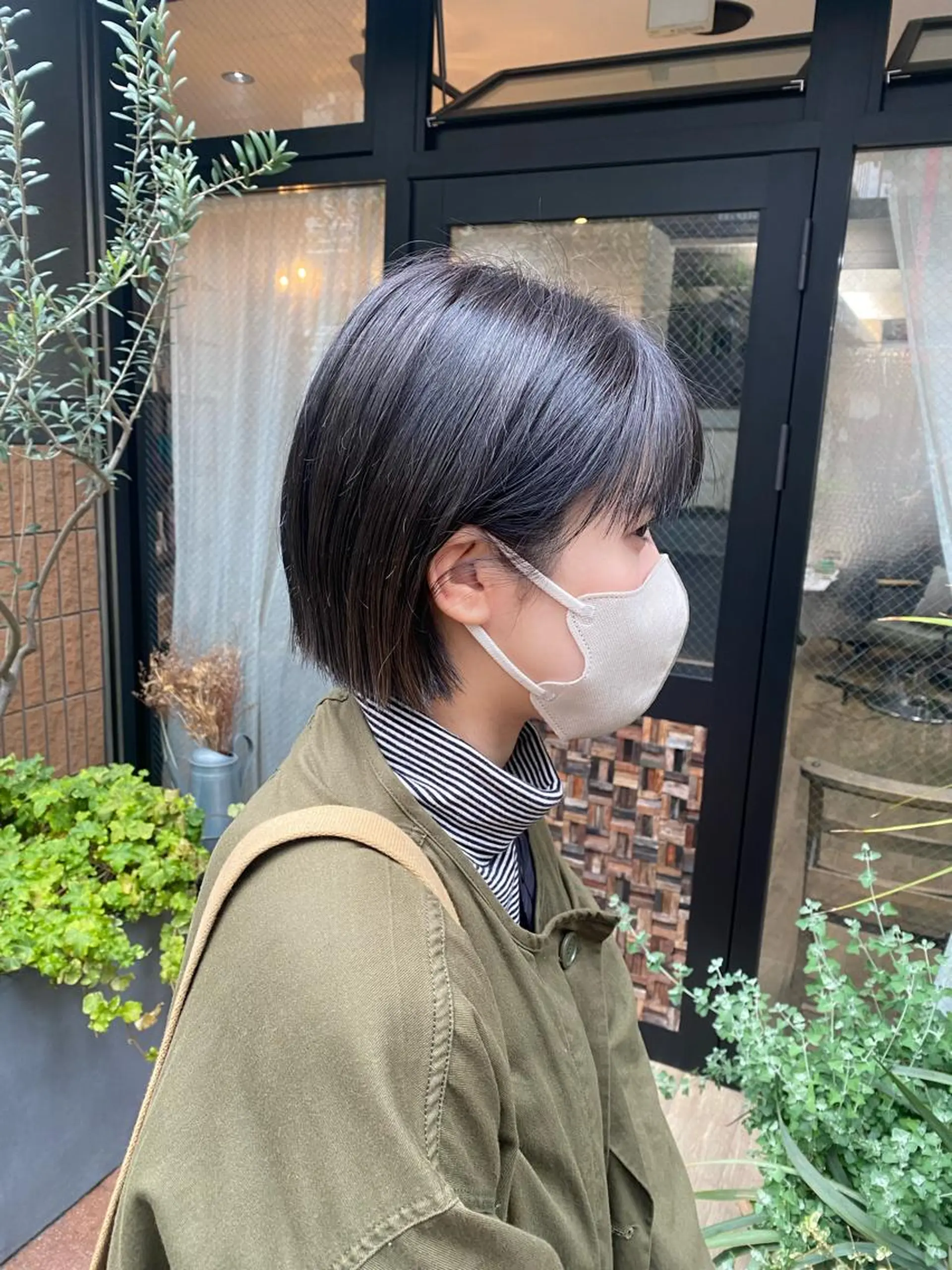 ショート カラー ヘアアレンジ グレージュ ヘアカラー トリートメント あおい 🍒暖色カラーのヘアスタイル