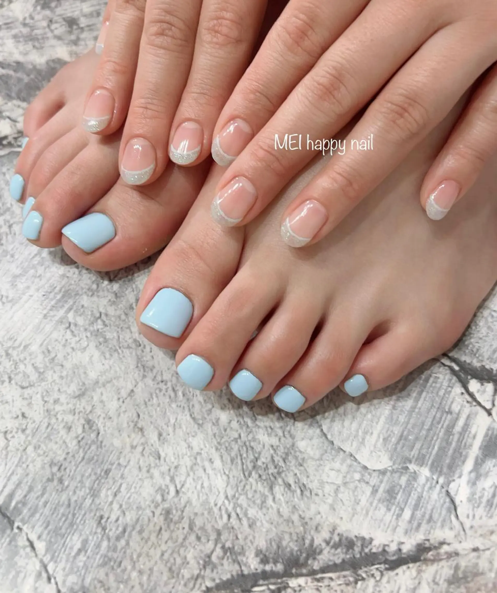 ネイル 北浦和 自爪育成ケアのネイルデザイン