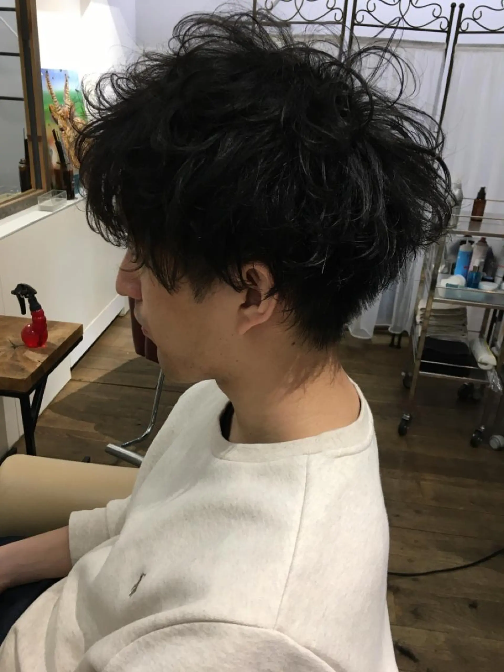 ショート メンズ カット パーマ 代表　土屋ヒロユキ ショートカットのヘアスタイル