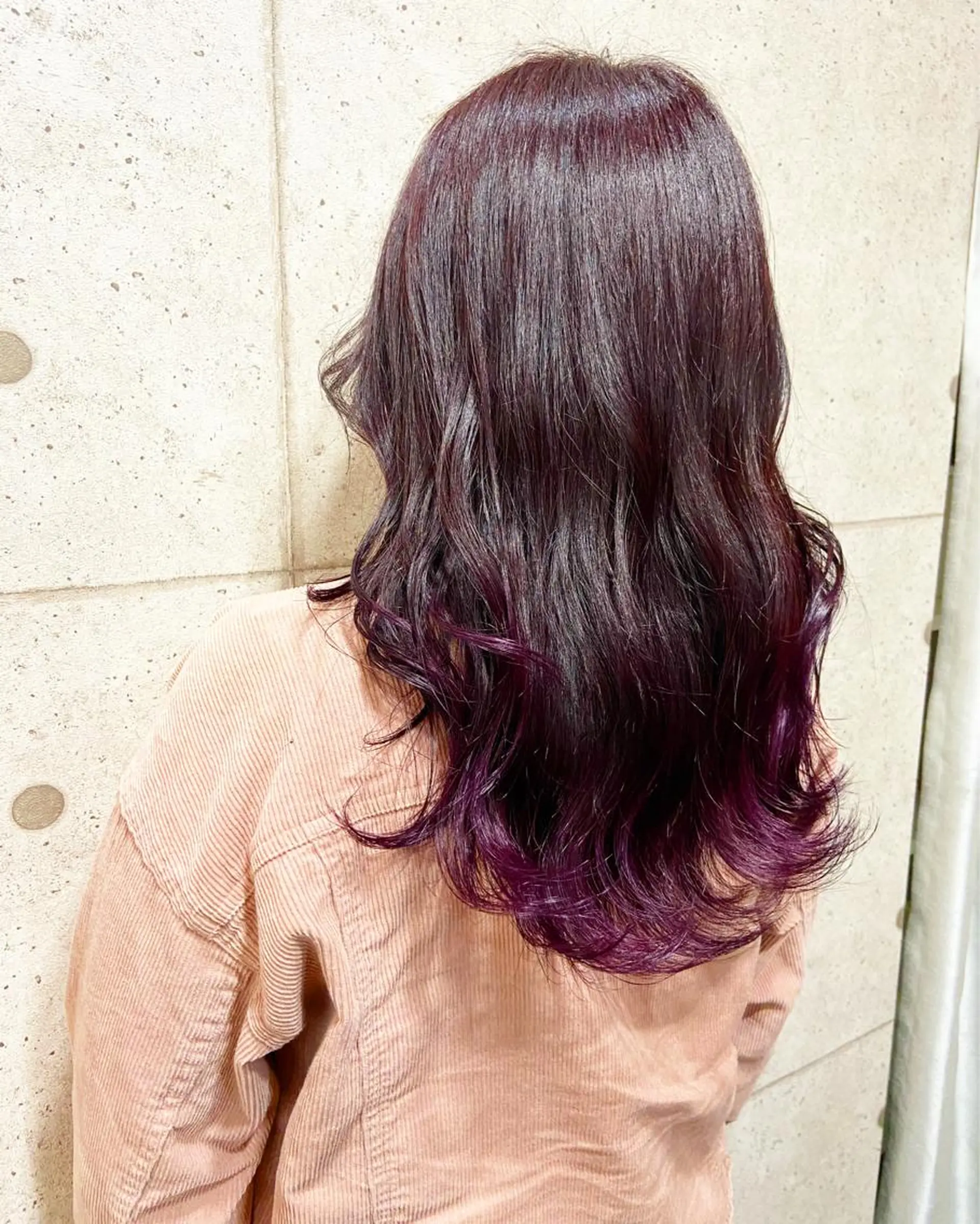 セミロング ヘアカラー ヘアセット☆ 髪質改善カラー☆まいのヘアスタイル