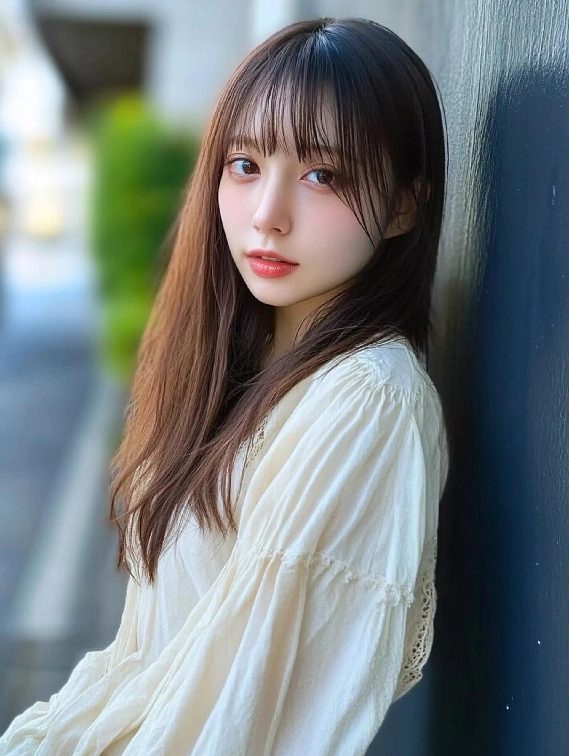 カラー ロング 天神大名/ブリーチ 鶴岡和幸/ハイトーンのヘアスタイル