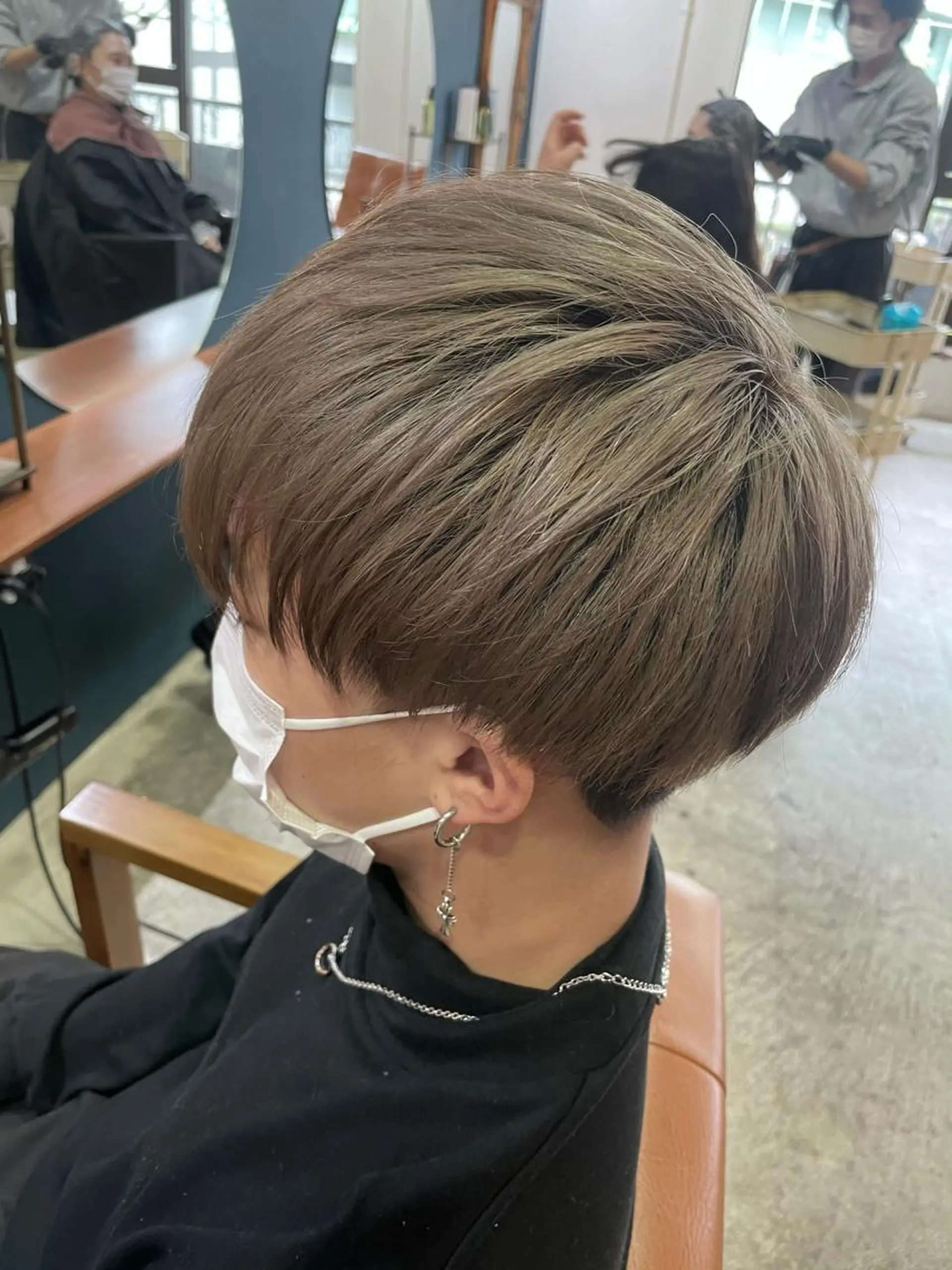 カラー メンズ メンズブリーチ ブリーチ グレージュ ミルクティーグレージュ 💐パーソナルカラー /市橋加菜💐のヘアスタイル