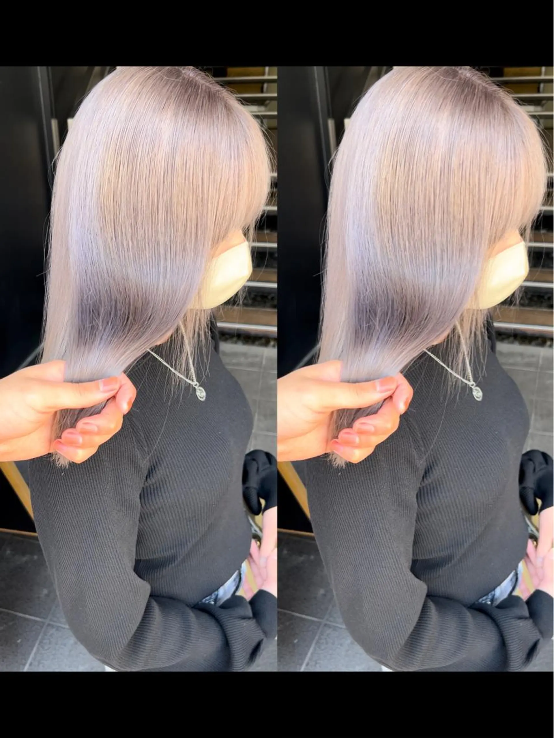 ロング カラー ヘアアレンジ yuuto🌈 透明感カラーのヘアスタイル