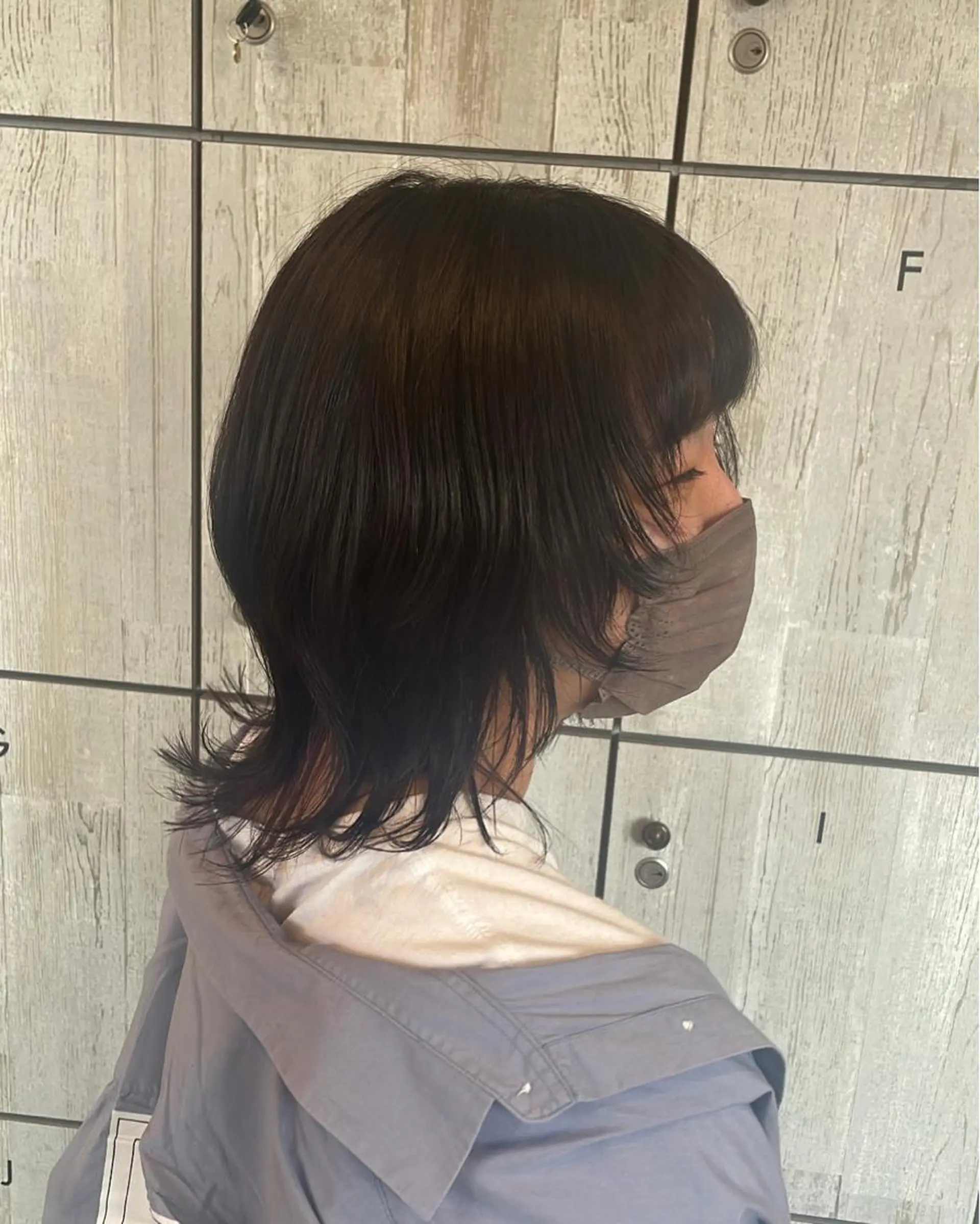 ミディアム カラー ベージュ/透明感/ 桃子🎀のヘアスタイル