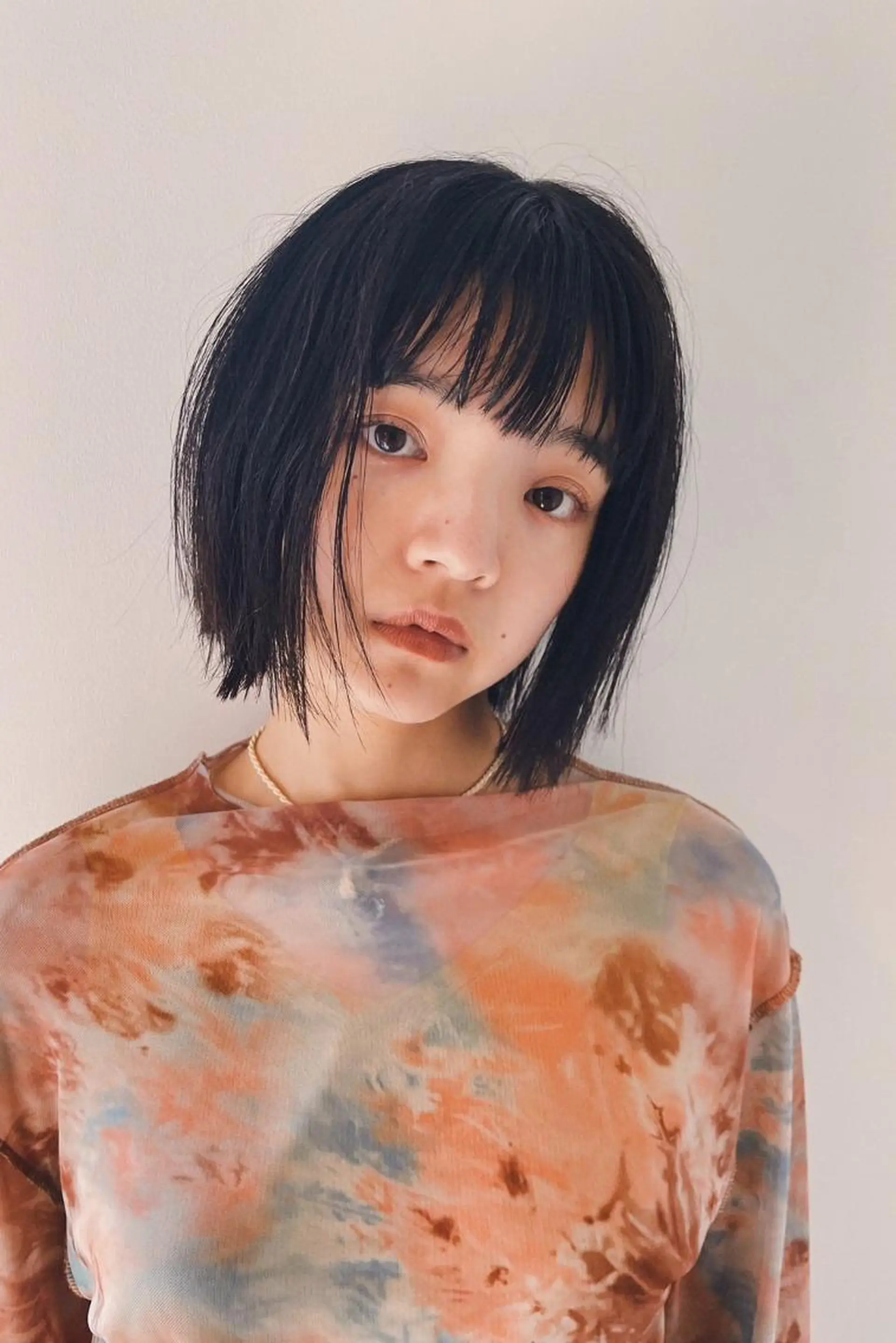 セミロング パーマ カラー ショートボブ セミロングパーマ アディクシーカラー ブリーチ ケアブリーチ CEINE OURのヘアスタイル