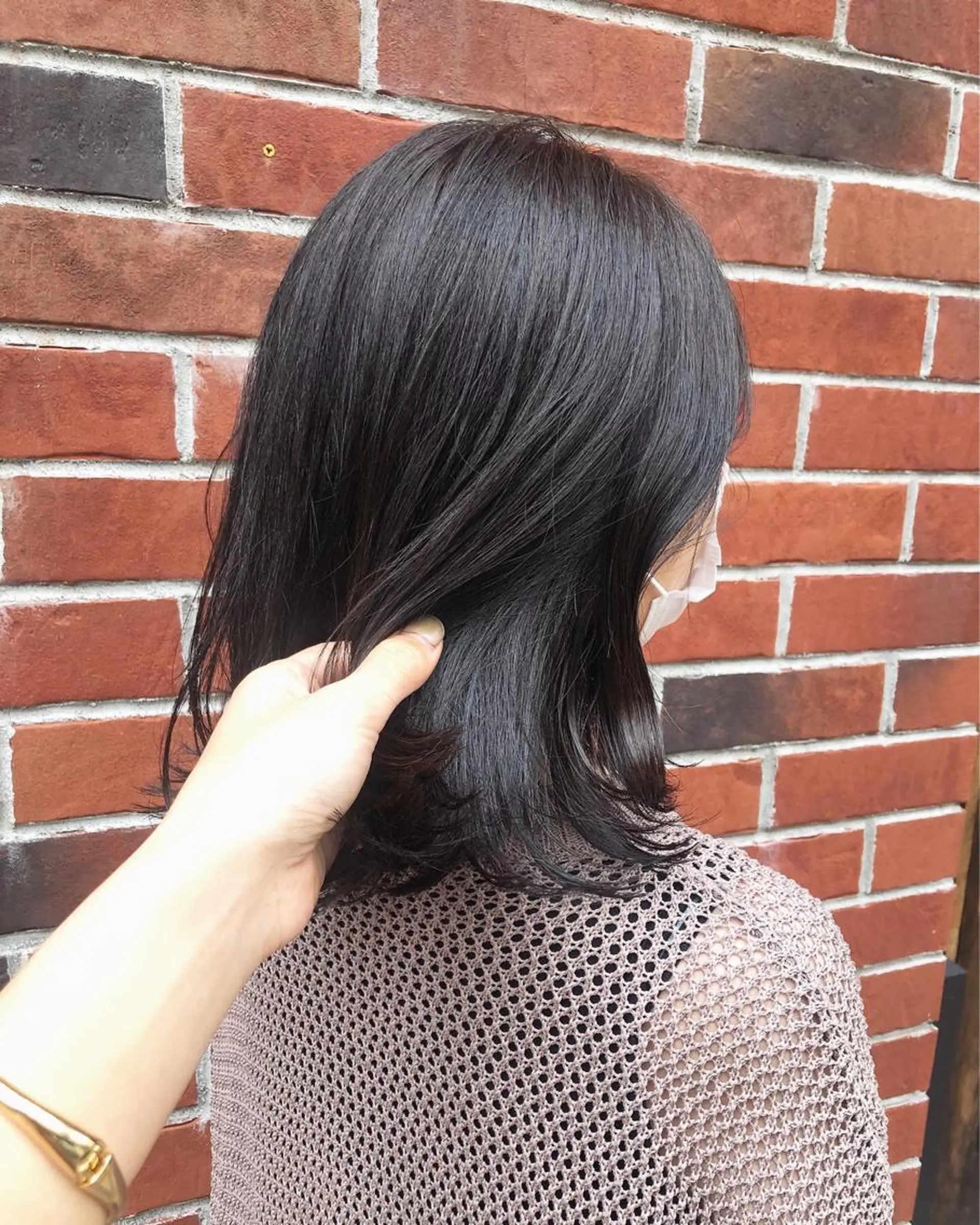 ミディアム カラー ヘアアレンジ グレージュ タッセルカット カット ヘアカラー トリートメント 酸性縮毛矯正🧴韓国 レイヤー/髪質改善のヘアスタイル