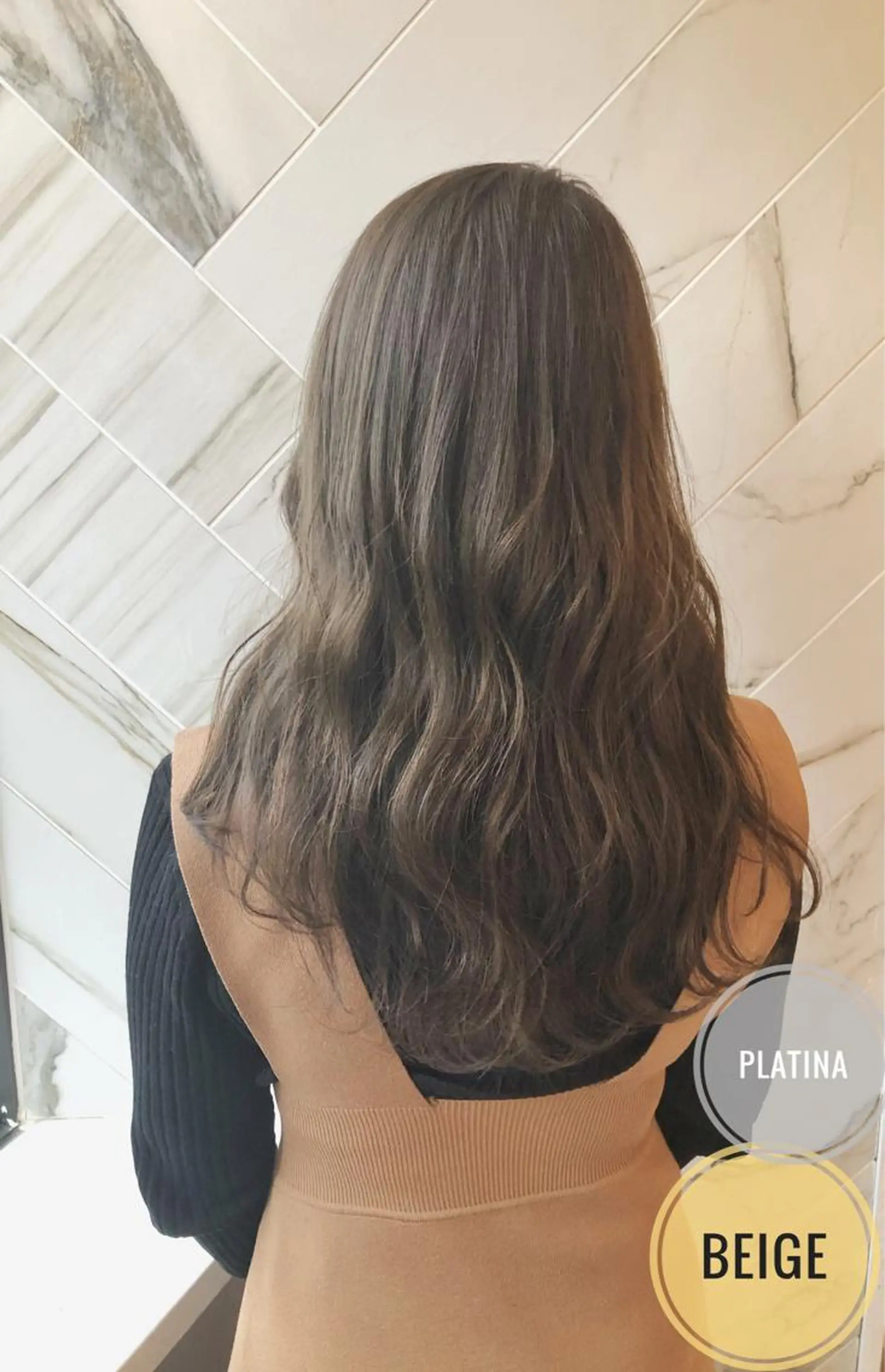 ロング カラー ヘアアレンジ 透明感カラー グレージュ ハイライトカラー ハイライト カット ヘアカラー トリートメント ✨似合うのその先へ✨ 田中延和のヘアスタイル