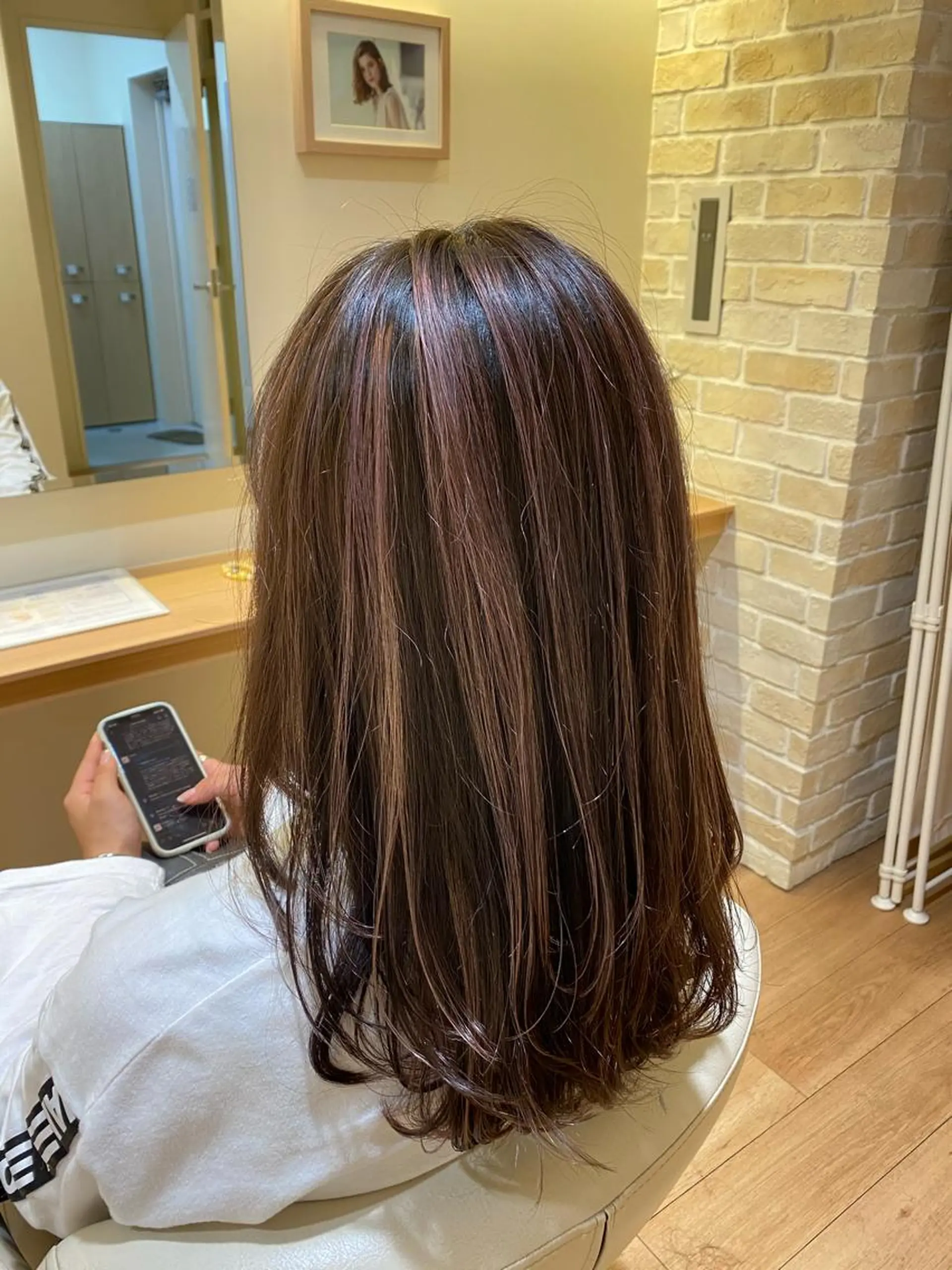 ロング ハイライト ハイトーンエフェクト ブリーチいち丸のヘアスタイル