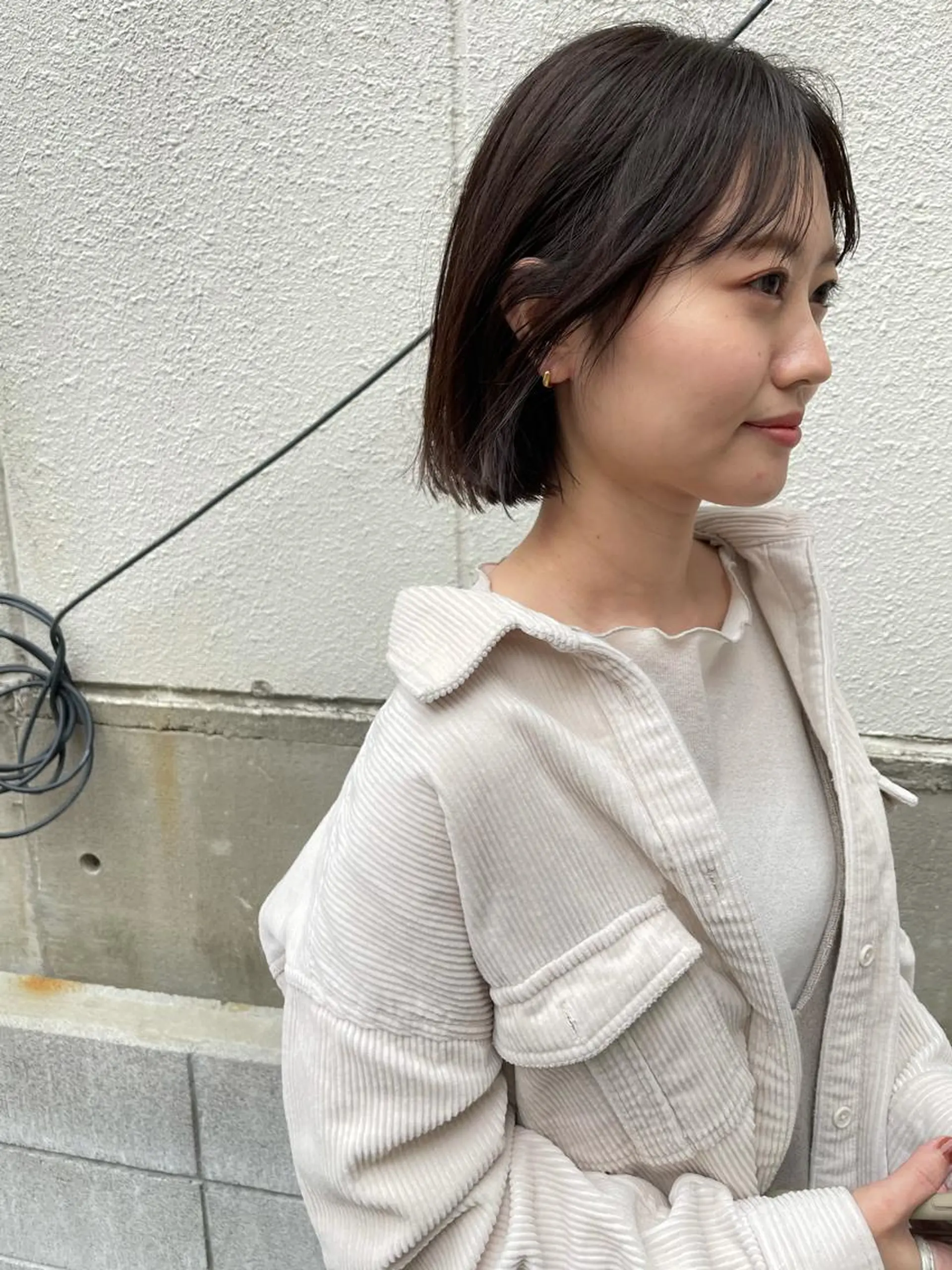 ミディアム カット ヘアカラー トリートメント さの あやねのヘアスタイル