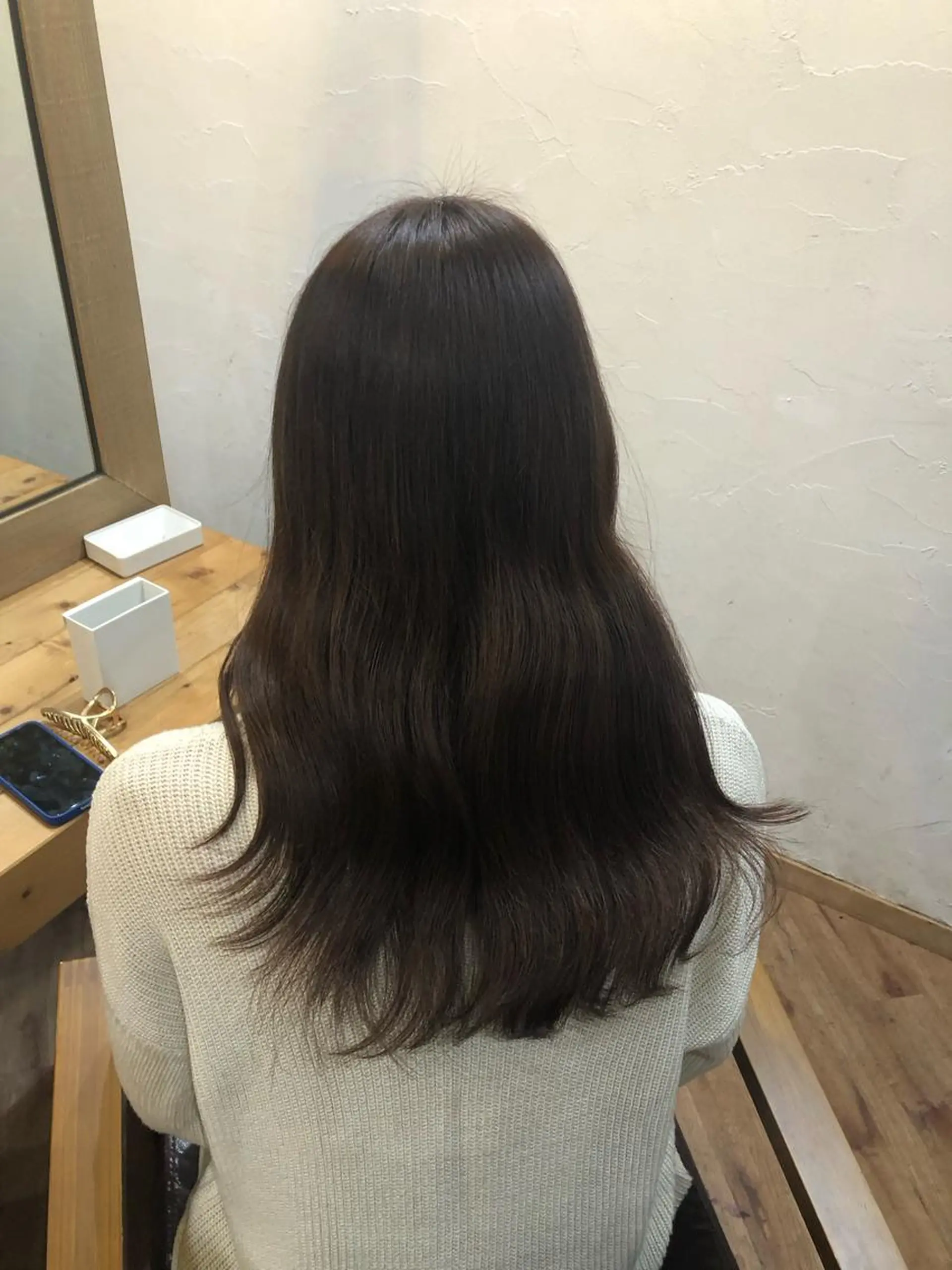 ロング カラー ヘアカラー トリートメント 縮毛矯正/髪質改善 予約はリクエストからのヘアスタイル