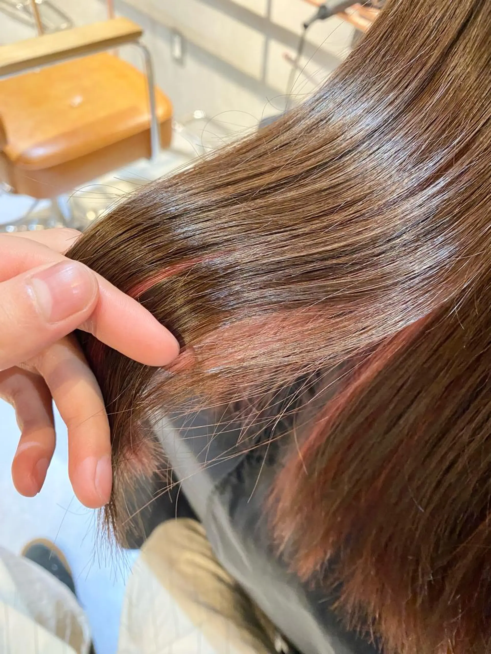 セミロング カラー アッシュ 透明感カラー オリーブアッシュ トリートメント ヘアカラー トリートメント ハイトーン×似合わせ 🌱中川慎之介のヘアスタイル