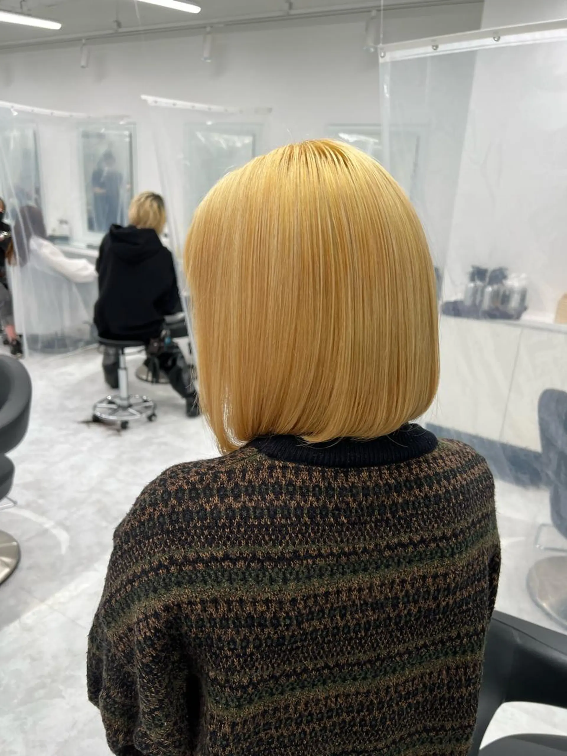 ミディアム カラー ヘアアレンジ ダブルカラー｜ なおき｜池袋美容師のヘアスタイル