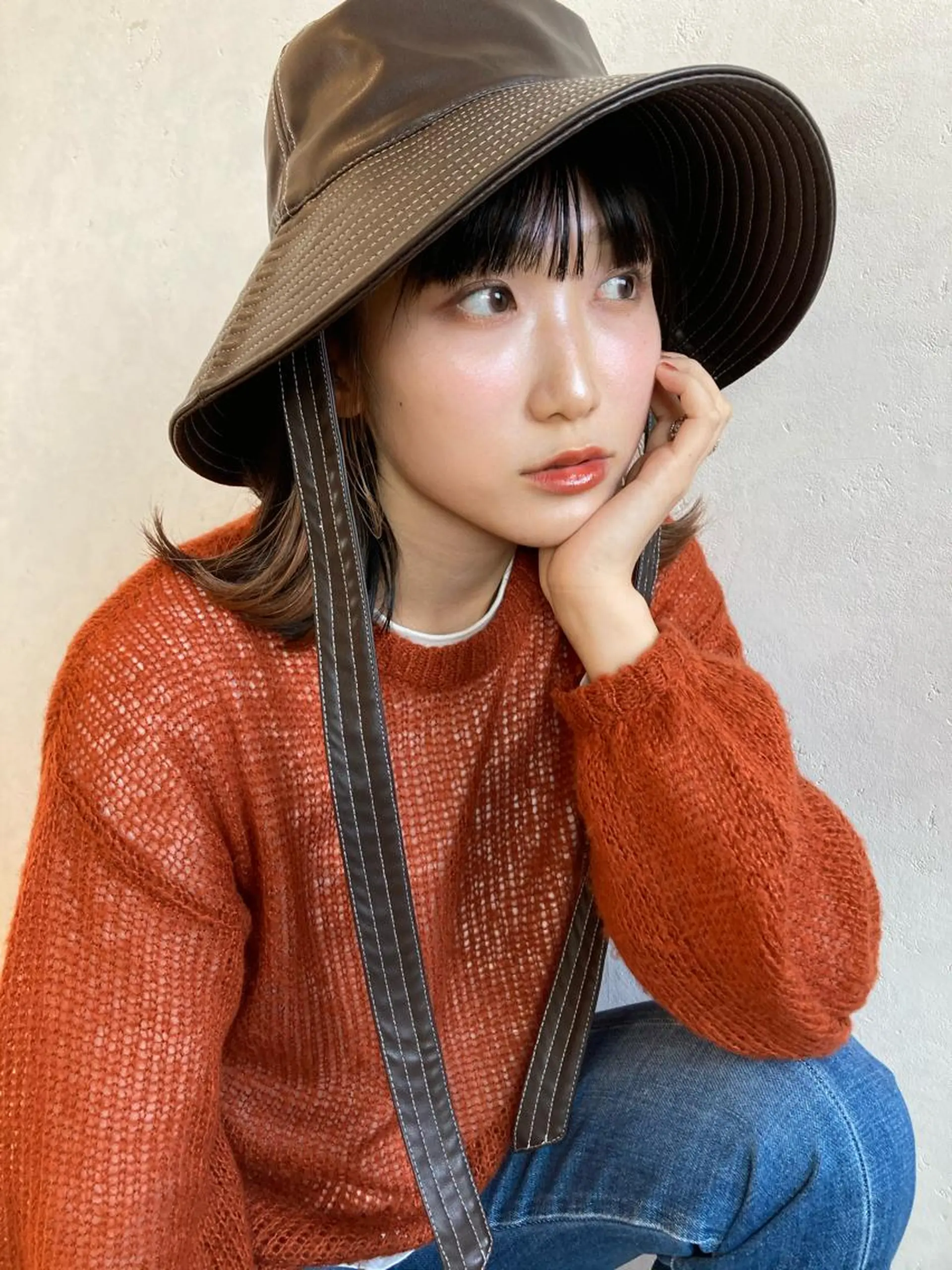 セミロング カラー ベージュカラー イヤリングカラー ピンクカラー ピンクベージュ nono/パーマ /顔まわりカット🐈のヘアスタイル