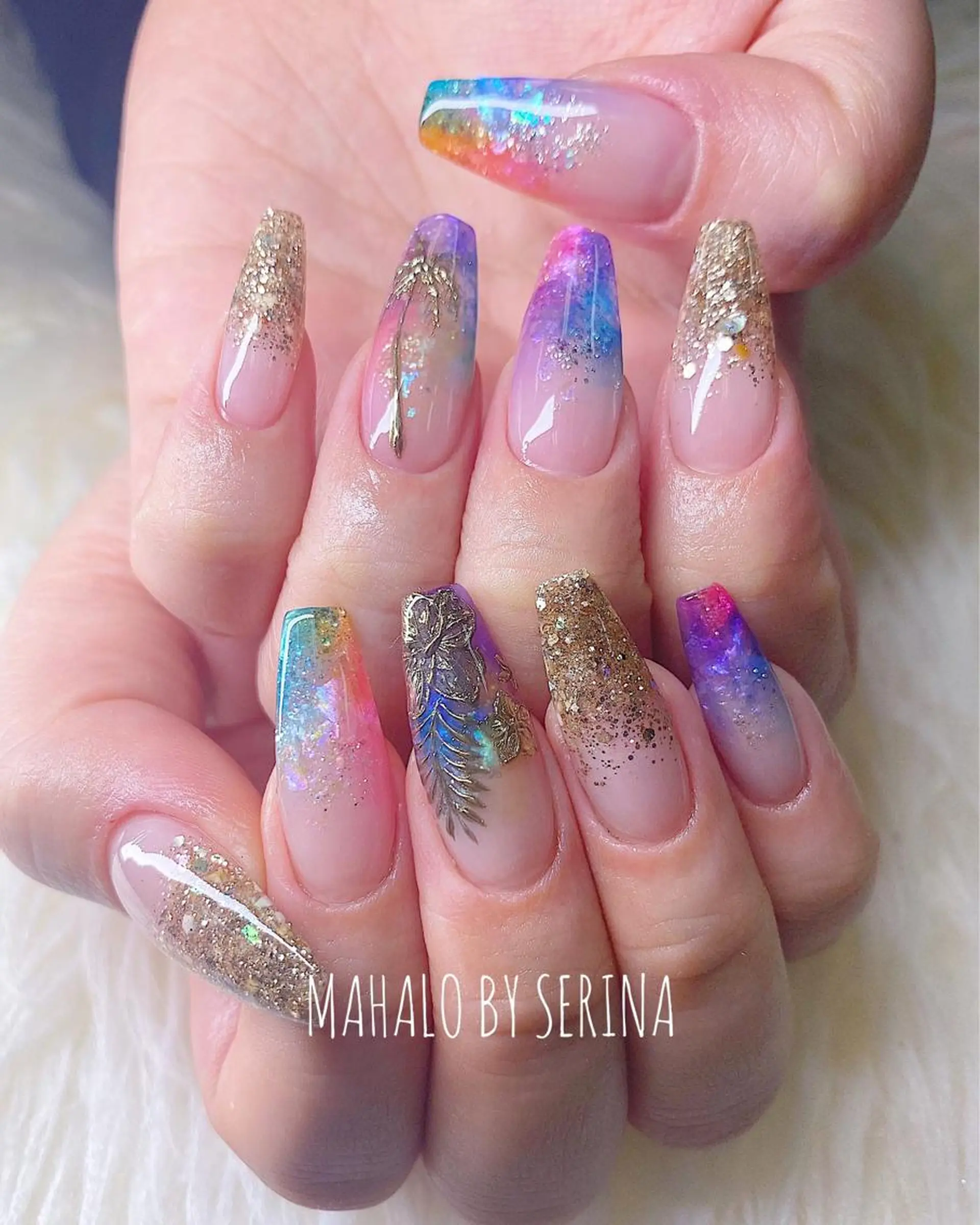 セミロング ネイル ハンドネイル SUNNY BAE. SERINAのネイルデザイン