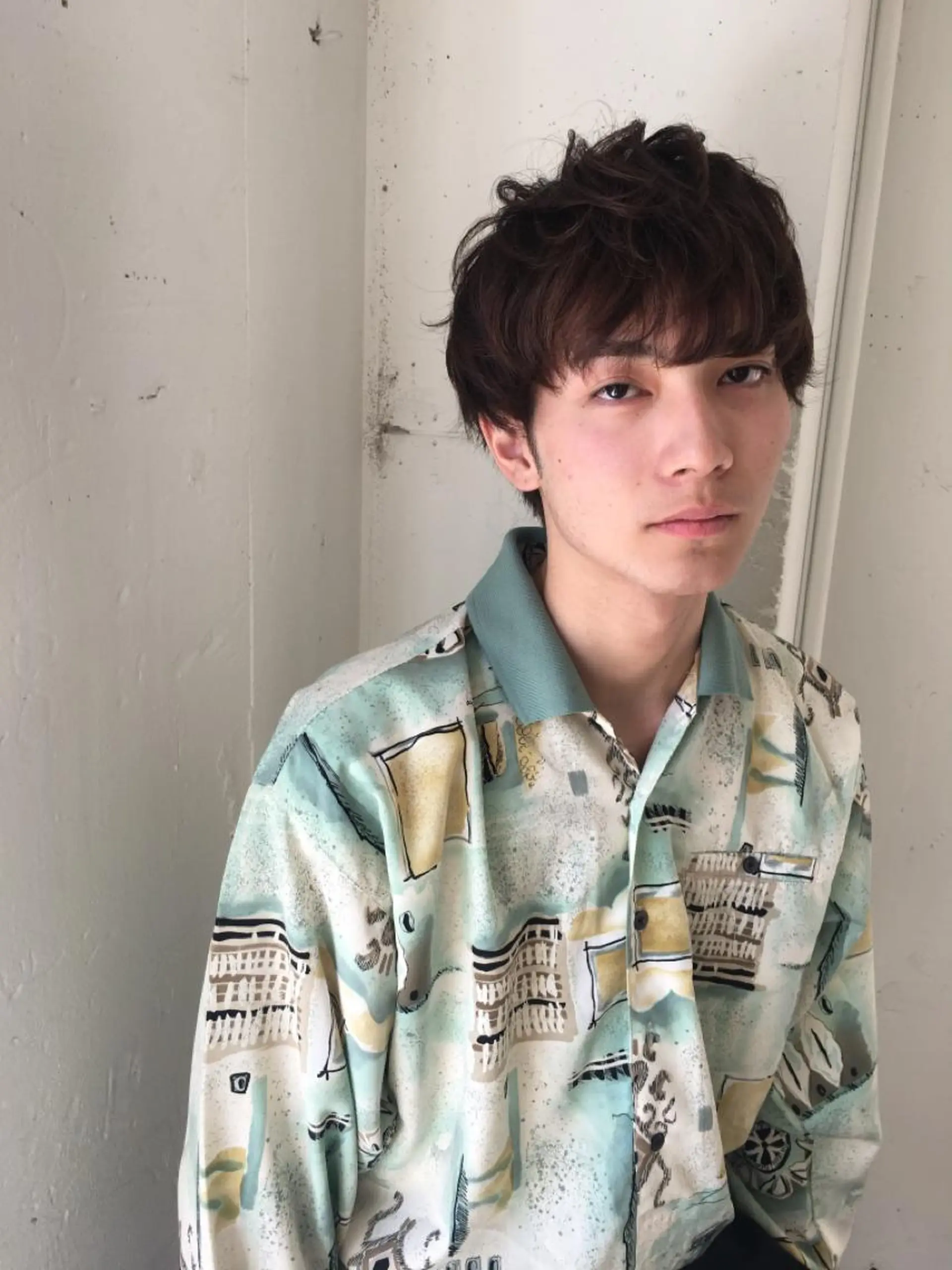 ショート カラー パーマ ヘアアレンジ メンズ パーソナルカラー合わ せたカラー🤍なつみのヘアスタイル