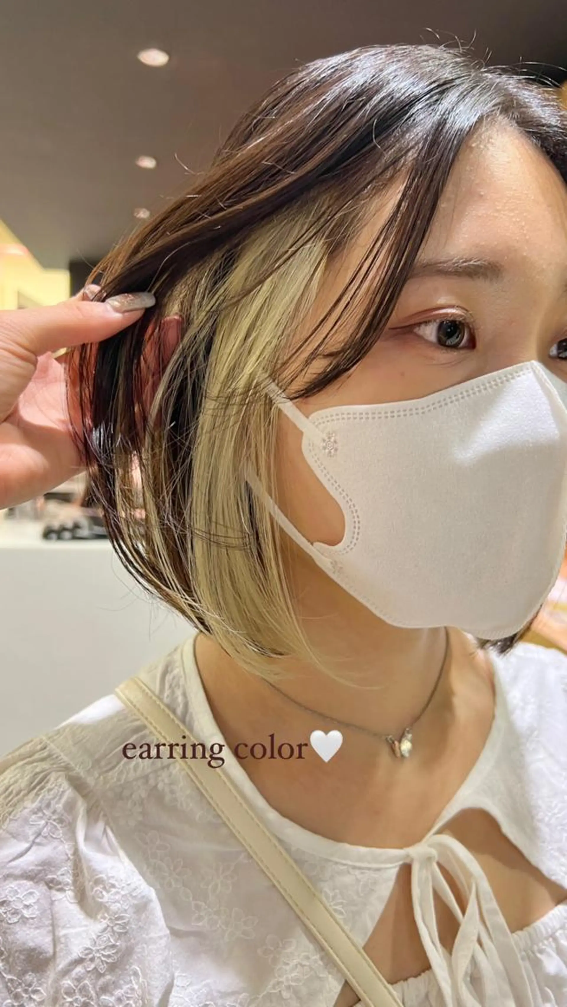 ミディアム 暖色ｶﾗｰ/ﾚｲﾔｰ ｶｯﾄ/Yunaのヘアスタイル