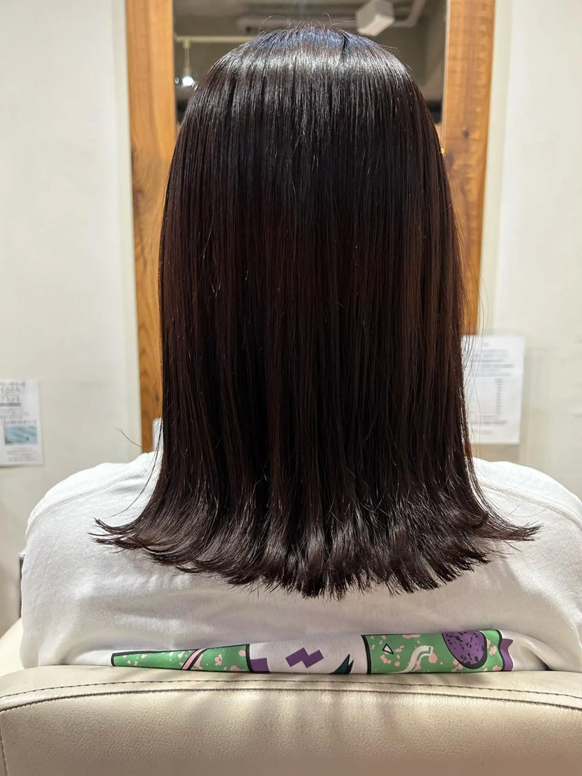ミディアム 切りっぱなしボブ ボブ 平野 佑有のヘアスタイル