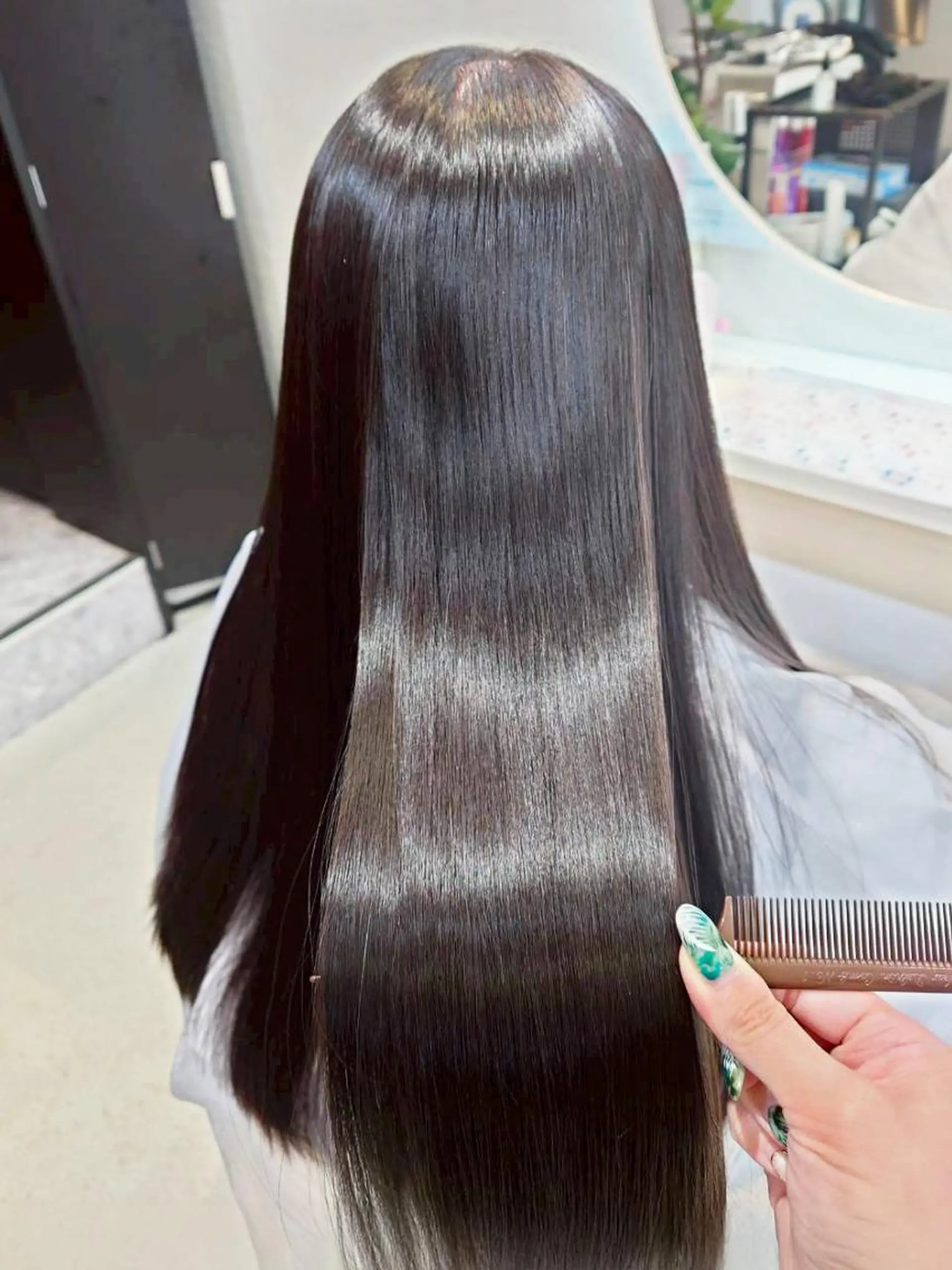 ロング ブリーチ縮毛矯正/ 髪質改善💎中野紀恵のヘアスタイル