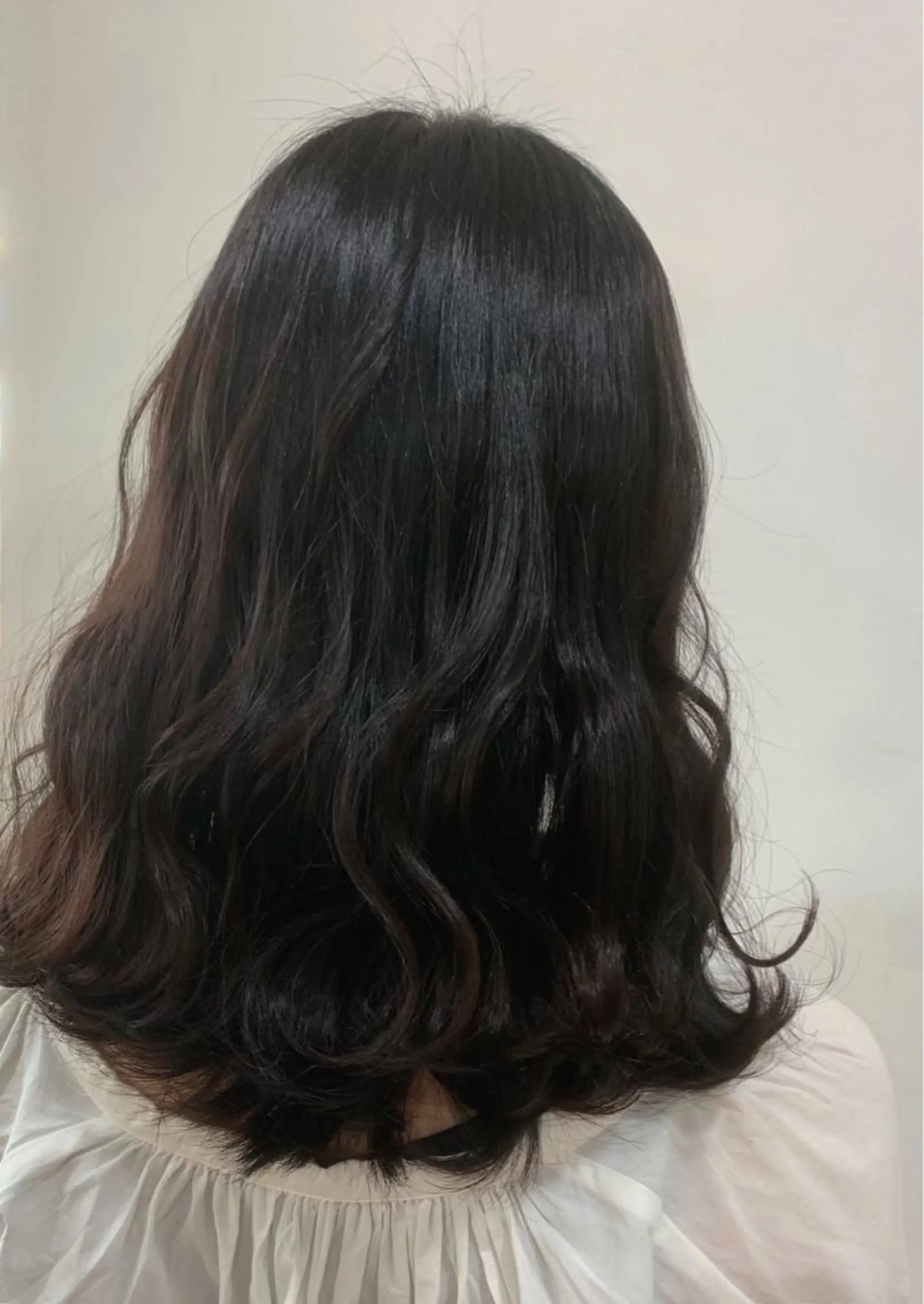 ミディアム カラー ヘアアレンジ 脱白髪染め美容師 竹内涼乃のヘアスタイル