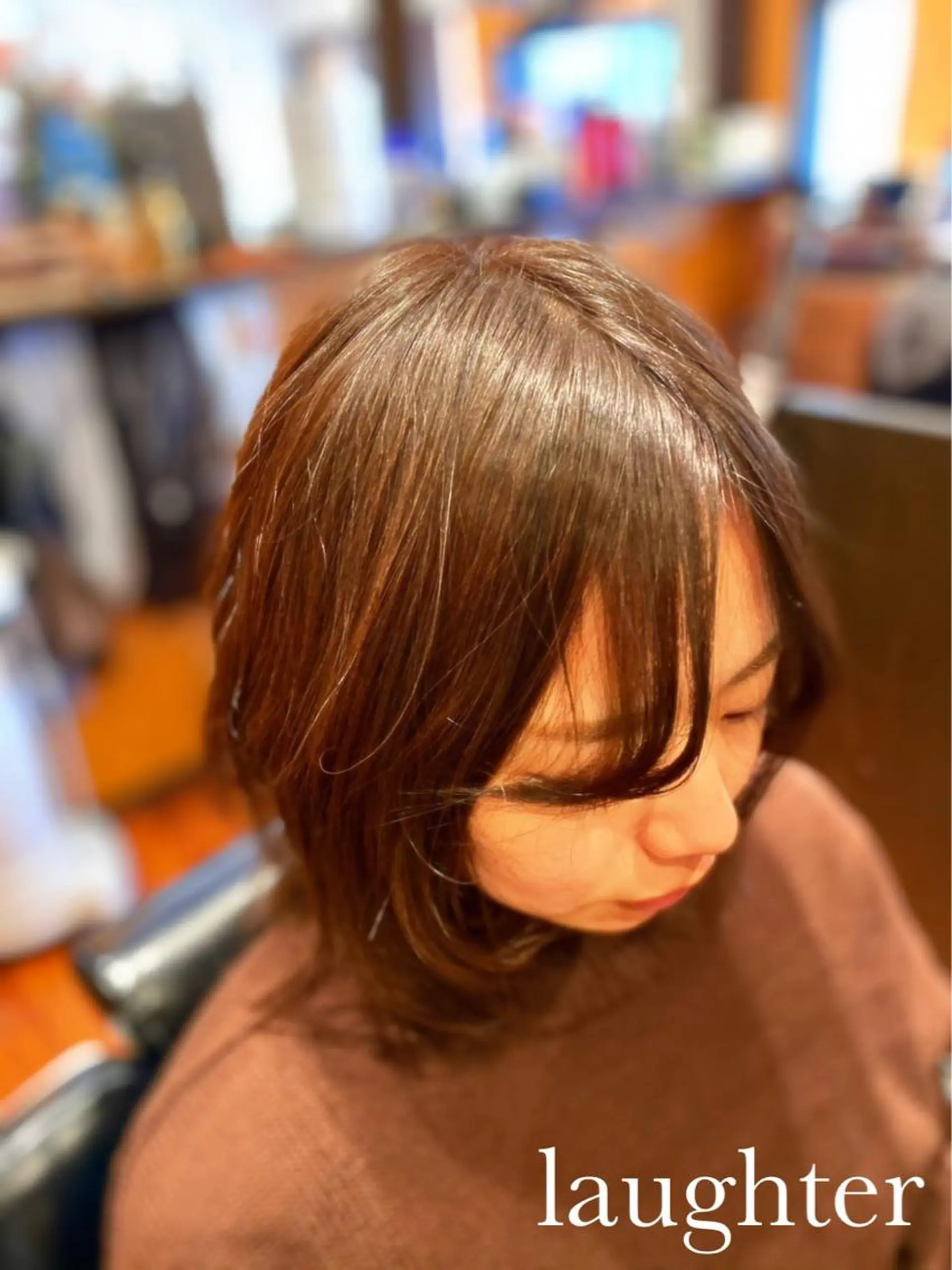 ミディアム カラー カット ヘアカラー 尾崎 弘充のヘアスタイル