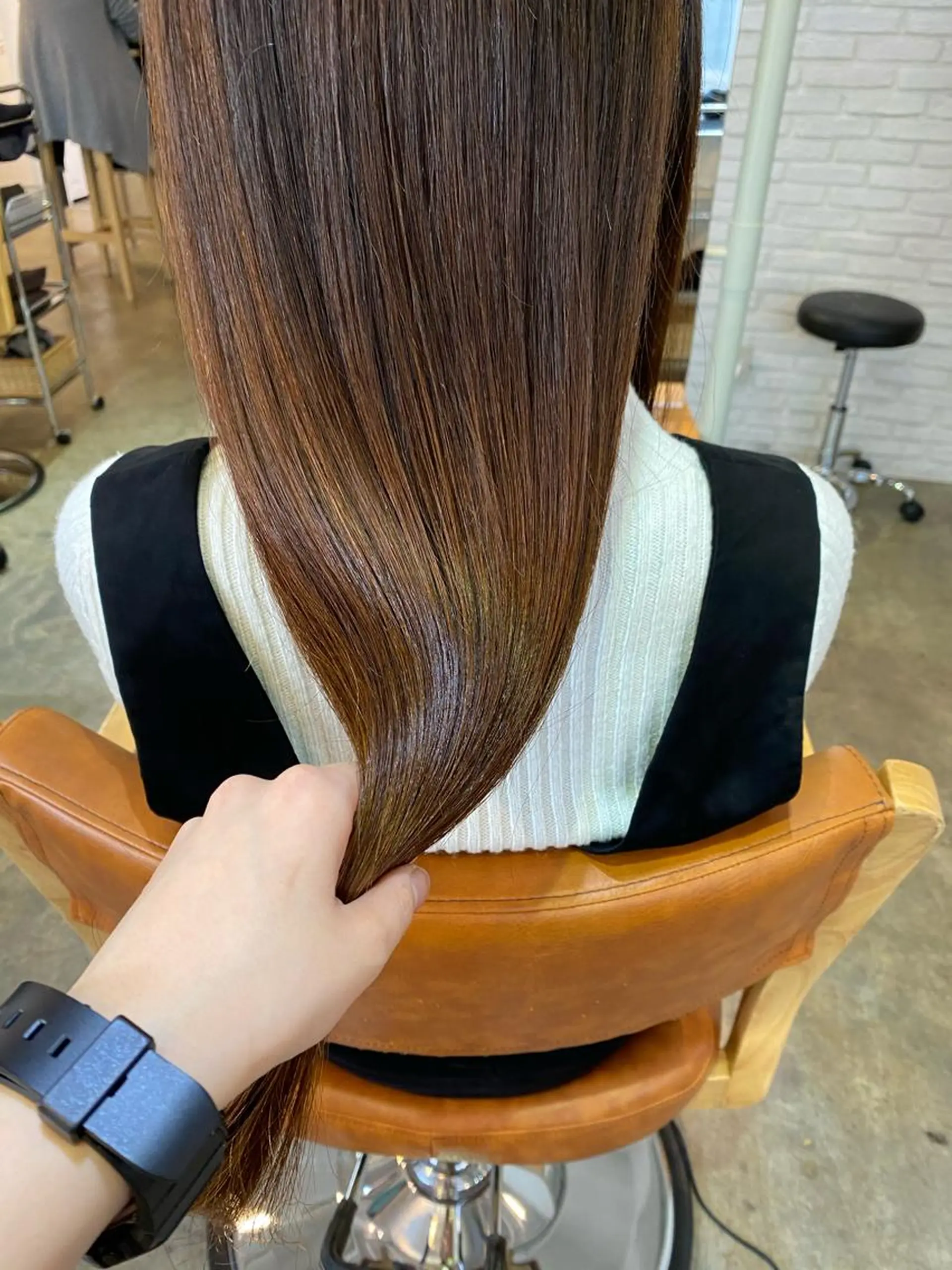 ロング カラー やまぐち あやみのヘアスタイル