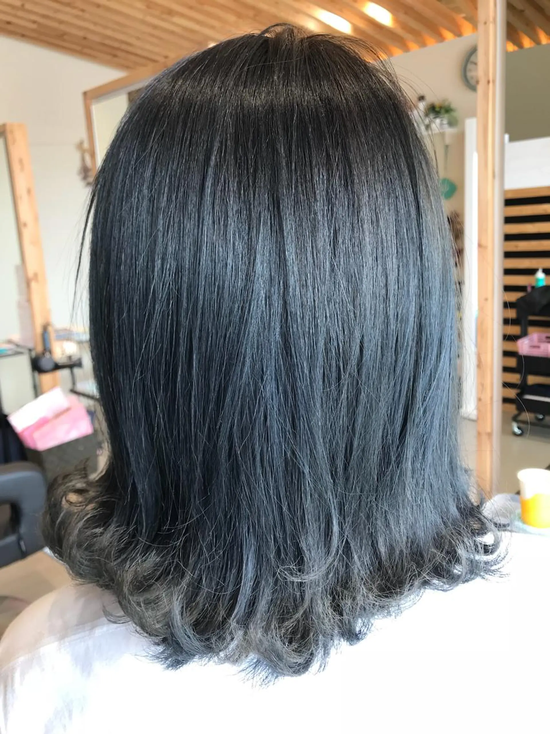 セミロング カラー 関口 友行のヘアスタイル