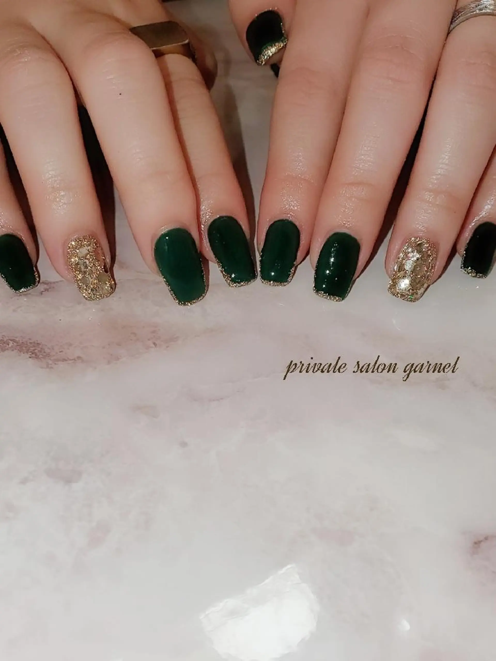 ネイル フラッシュネイル ラメ(グリッター) ワンカラーネイル ハンドネイル Garnet nailのネイルデザイン