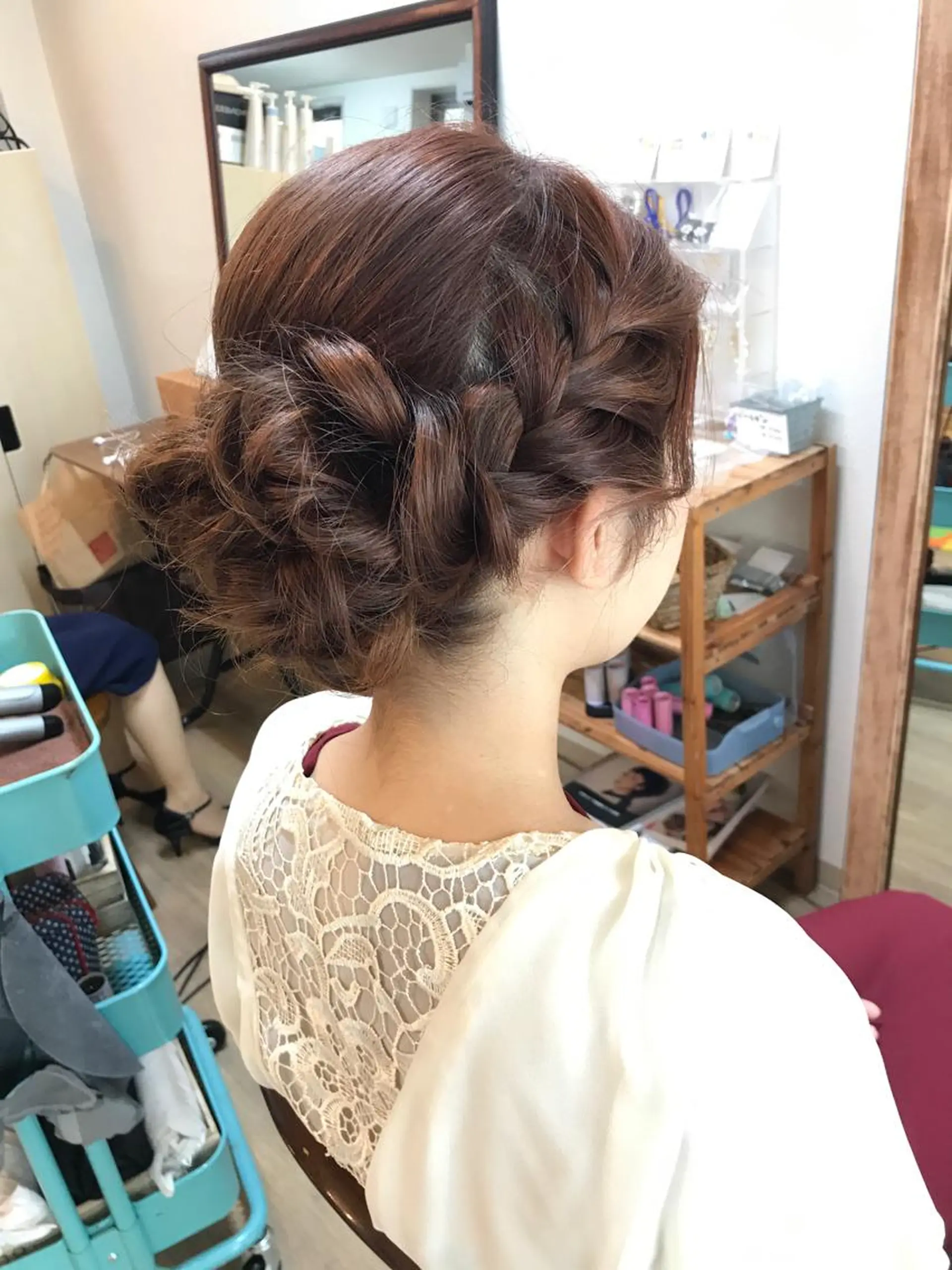 セミロング ヘアアレンジ 早朝✨ヘアセット 着付け/清水玲歌のヘアスタイル