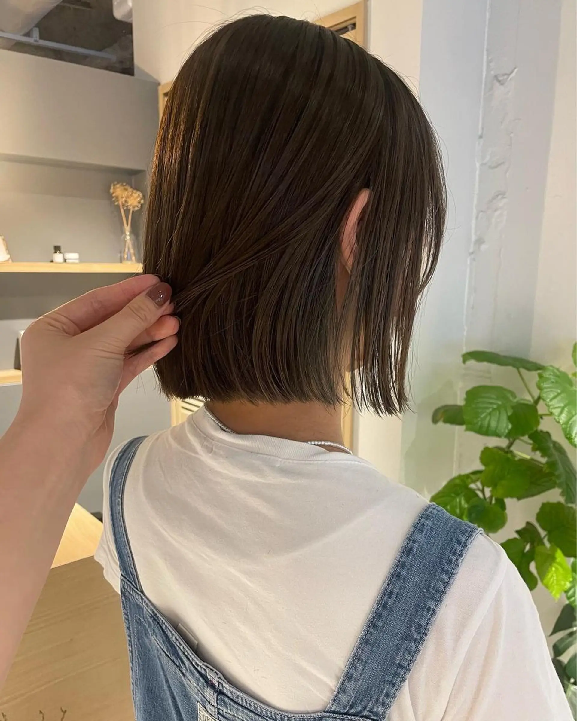 ミディアム カラー カット ヘアカラー トリートメント 🩰オリーブ/ ベージュ松本咲花🩰のヘアスタイル