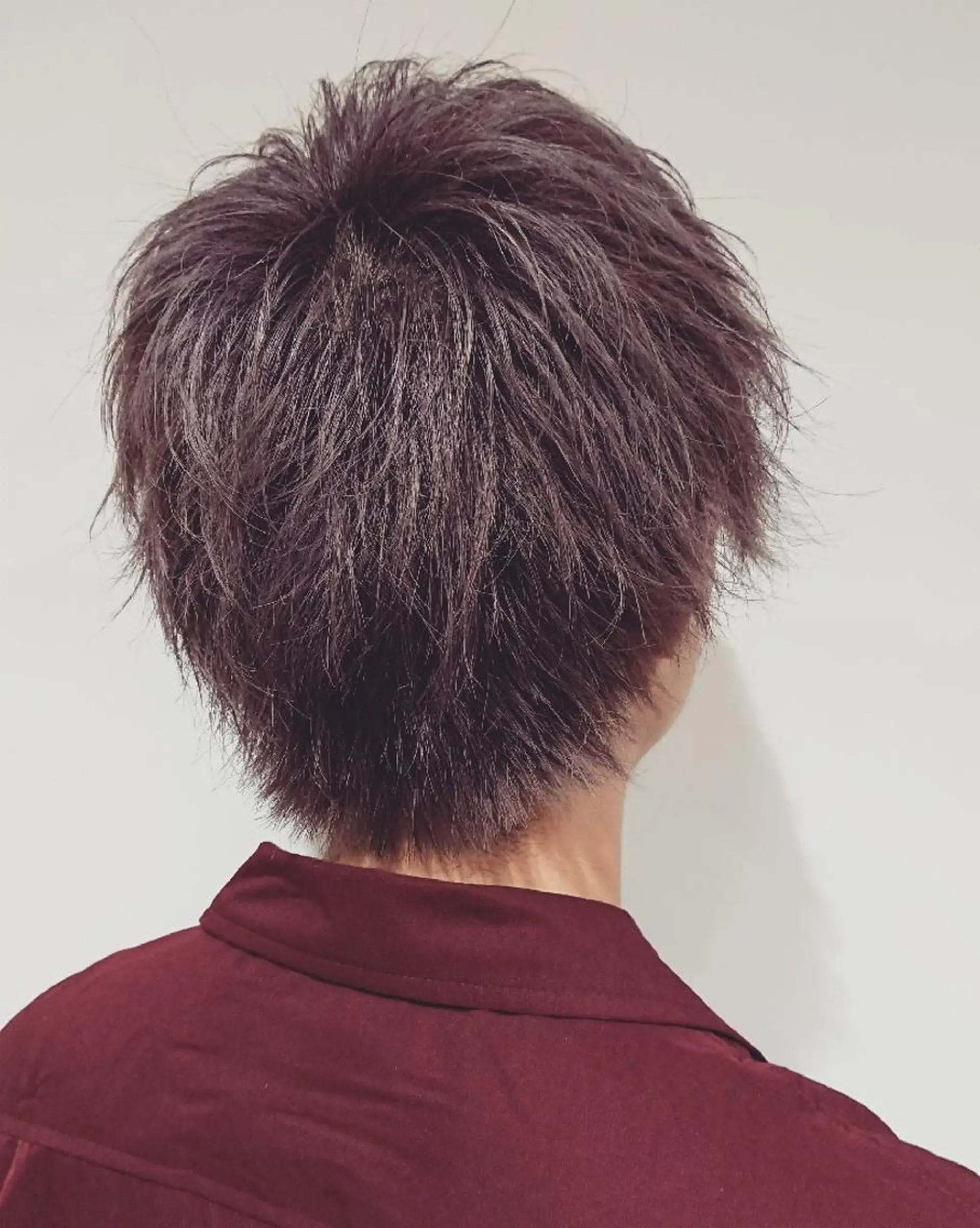 メンズ カラー マッシュ ブリーチ/ヘアケア/ 艶髪/イギチハルのヘアスタイル