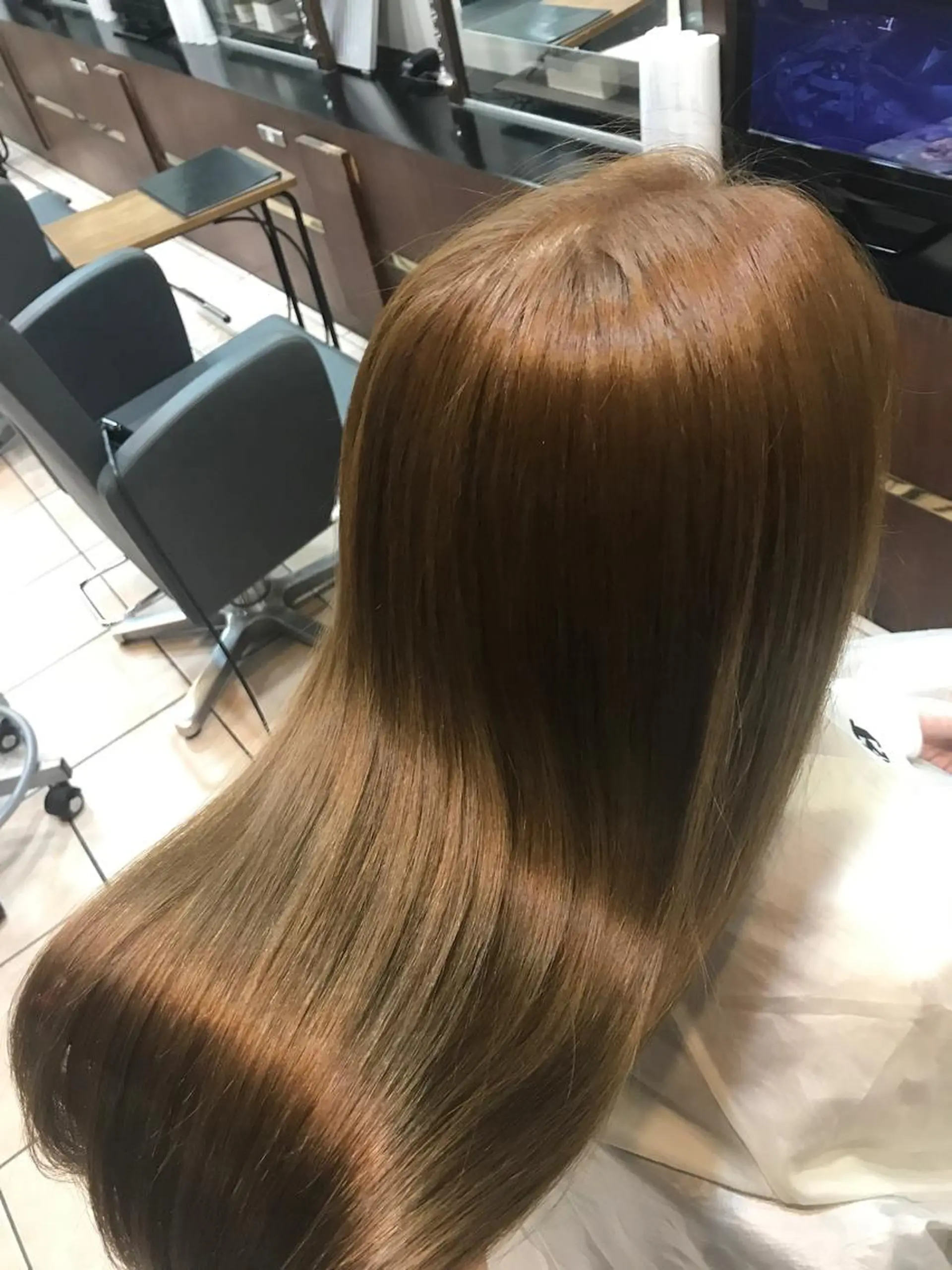 ロング トリートメント 酸熱トリートメント カット トリートメント Zina天王寺 CHIAKIのヘアスタイル