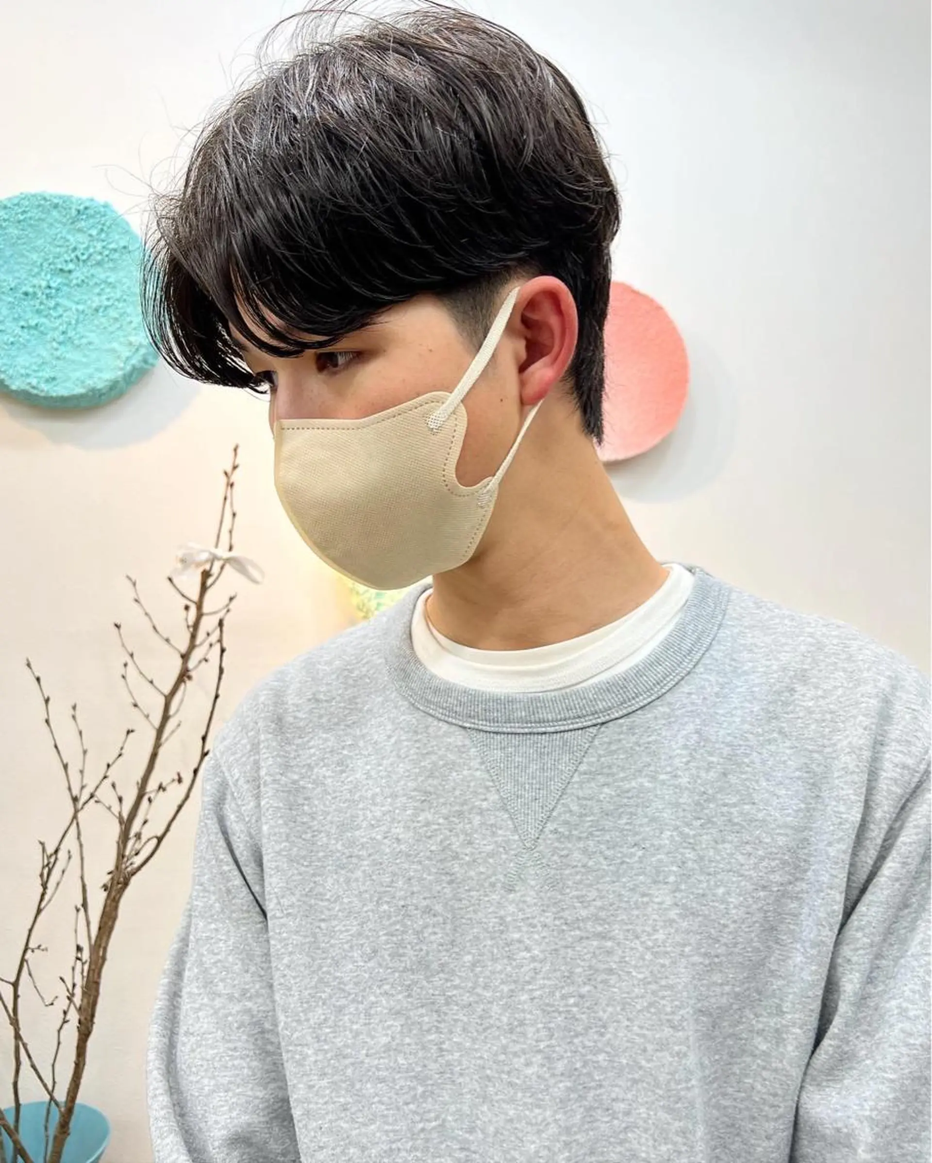 ミディアム カラー パーマ ヘアアレンジ メンズ 【池袋/スパイキー ショート】ⓝⓘⓜⓤのヘアスタイル