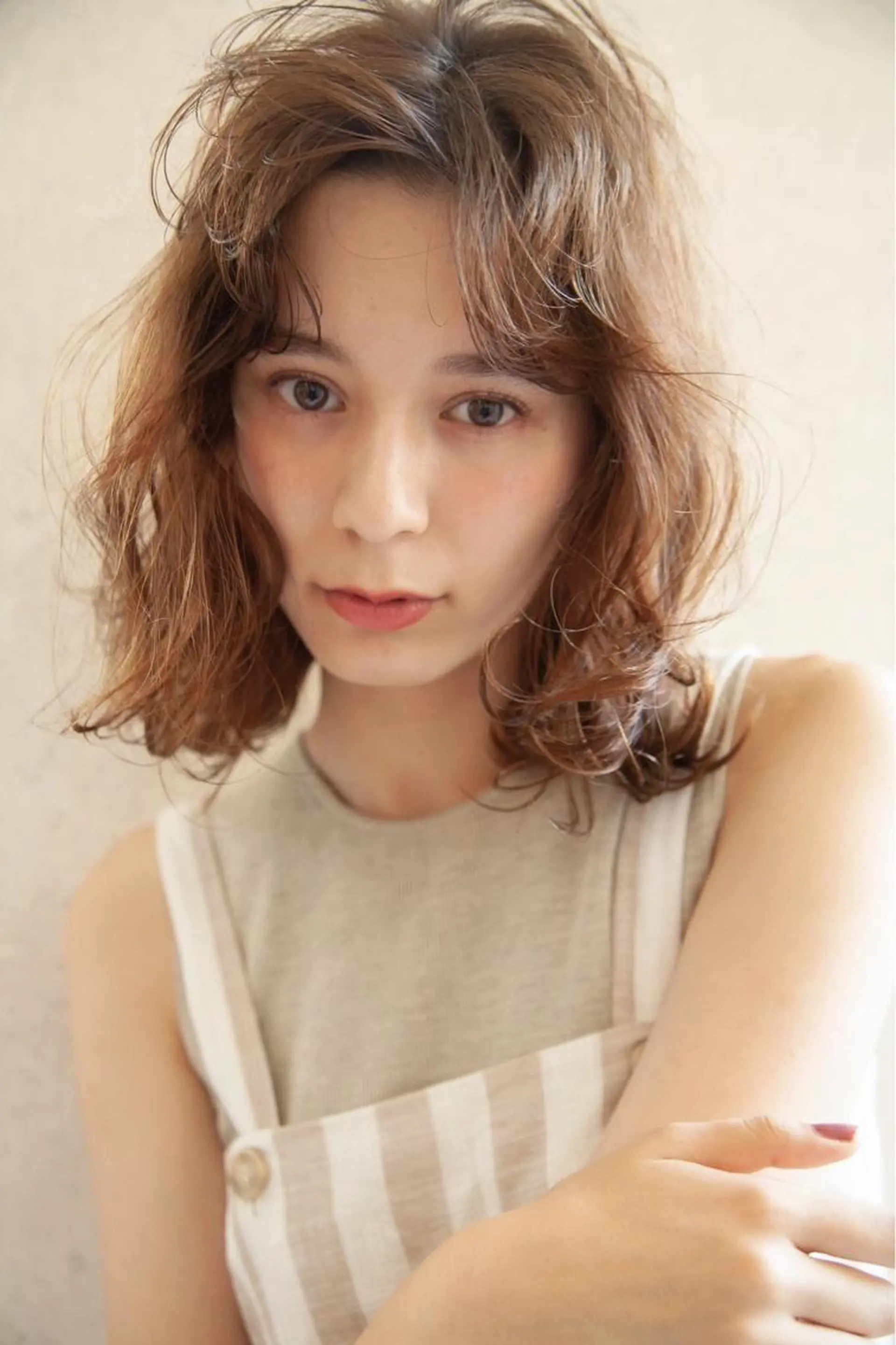 ミディアム カラー 艶髪/レイヤーカット 髪質改善/清水のヘアスタイル