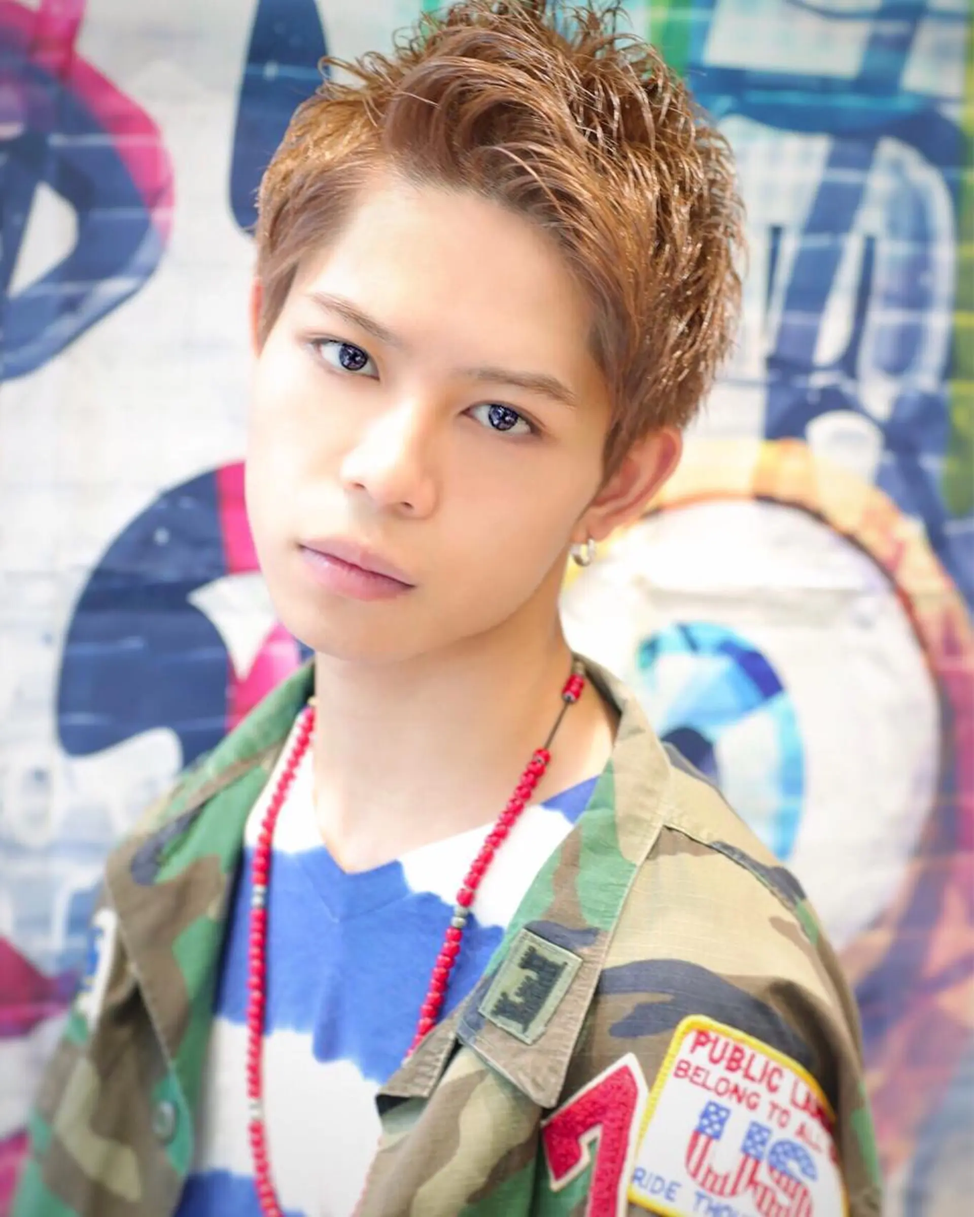 ショート カラー パーマ Soleria 田中慎一のヘアスタイル