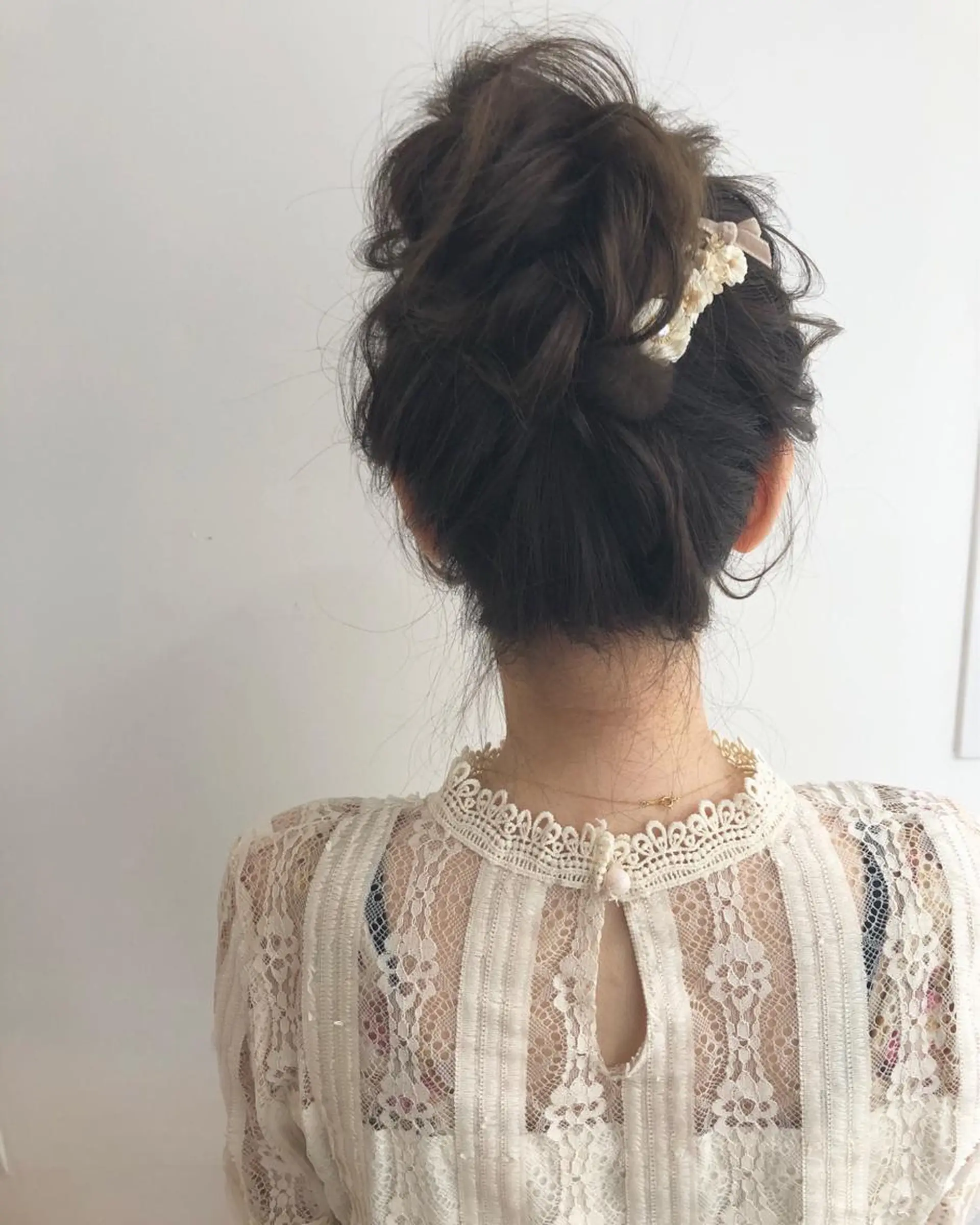 セミロング ヘアアレンジ お団子ヘア Tukka所属・柳澤 興輝のヘアスタイル