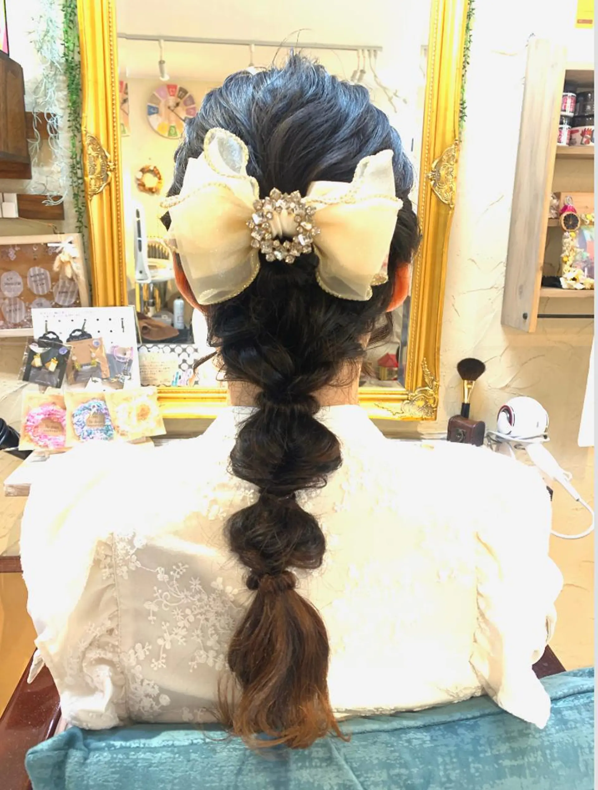 ロング ヘアセット 林 友美のヘアスタイル