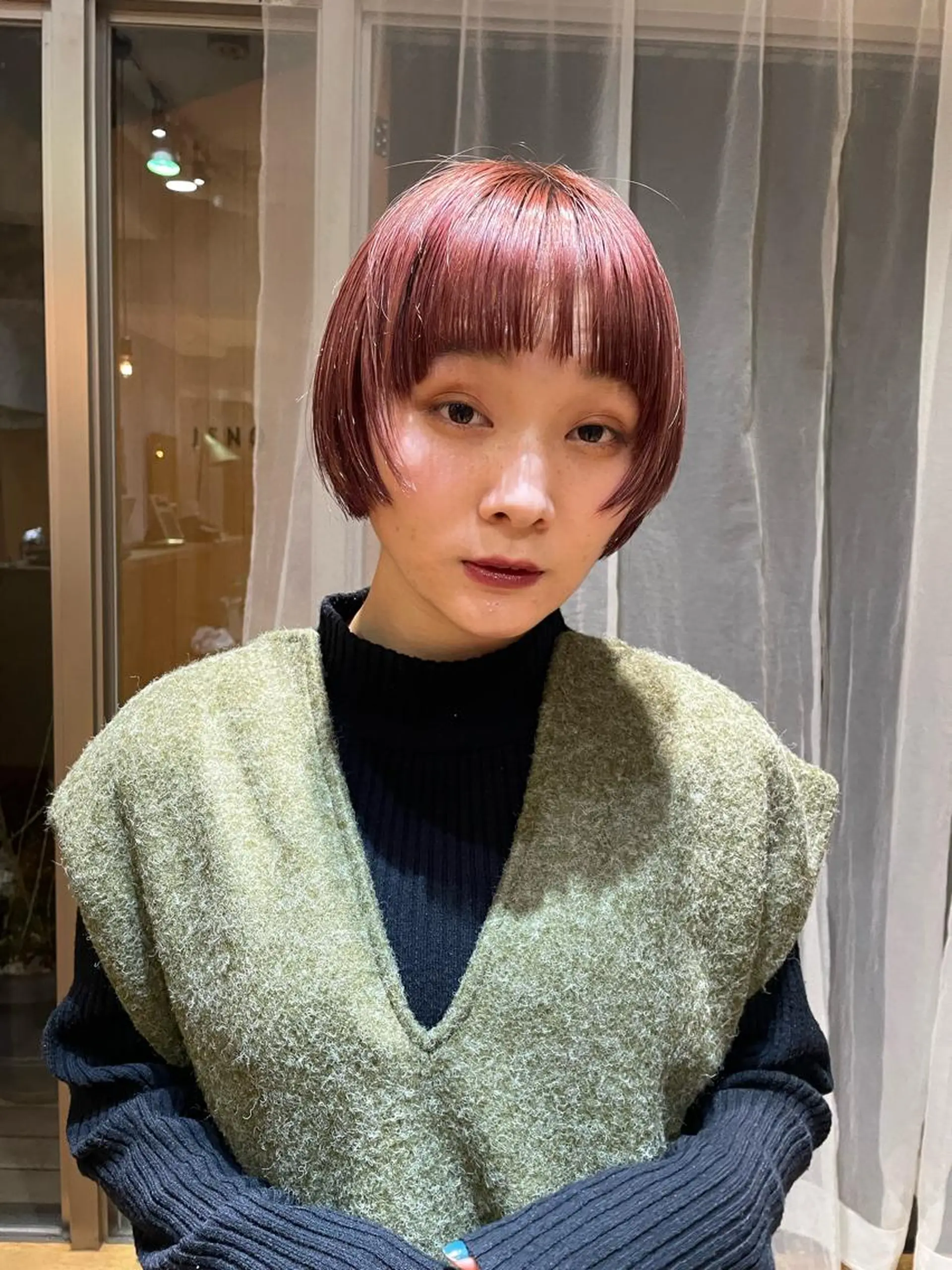 ショート カラー ボブ/ショート 吉田竣のヘアスタイル