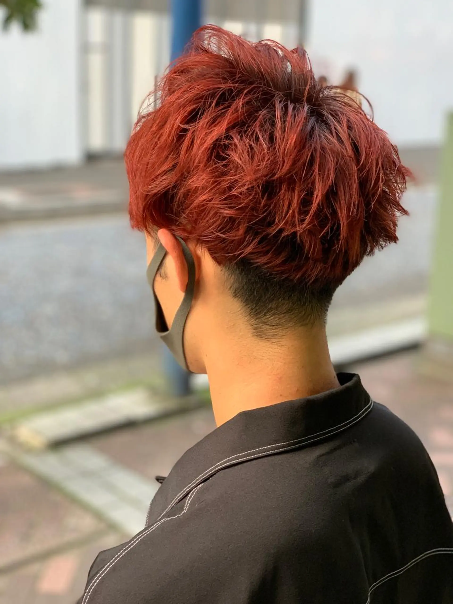 ショート カラー メンズ ヘアカラー トリートメント レイヤー/ウルフ ハイトーンhiroのヘアスタイル